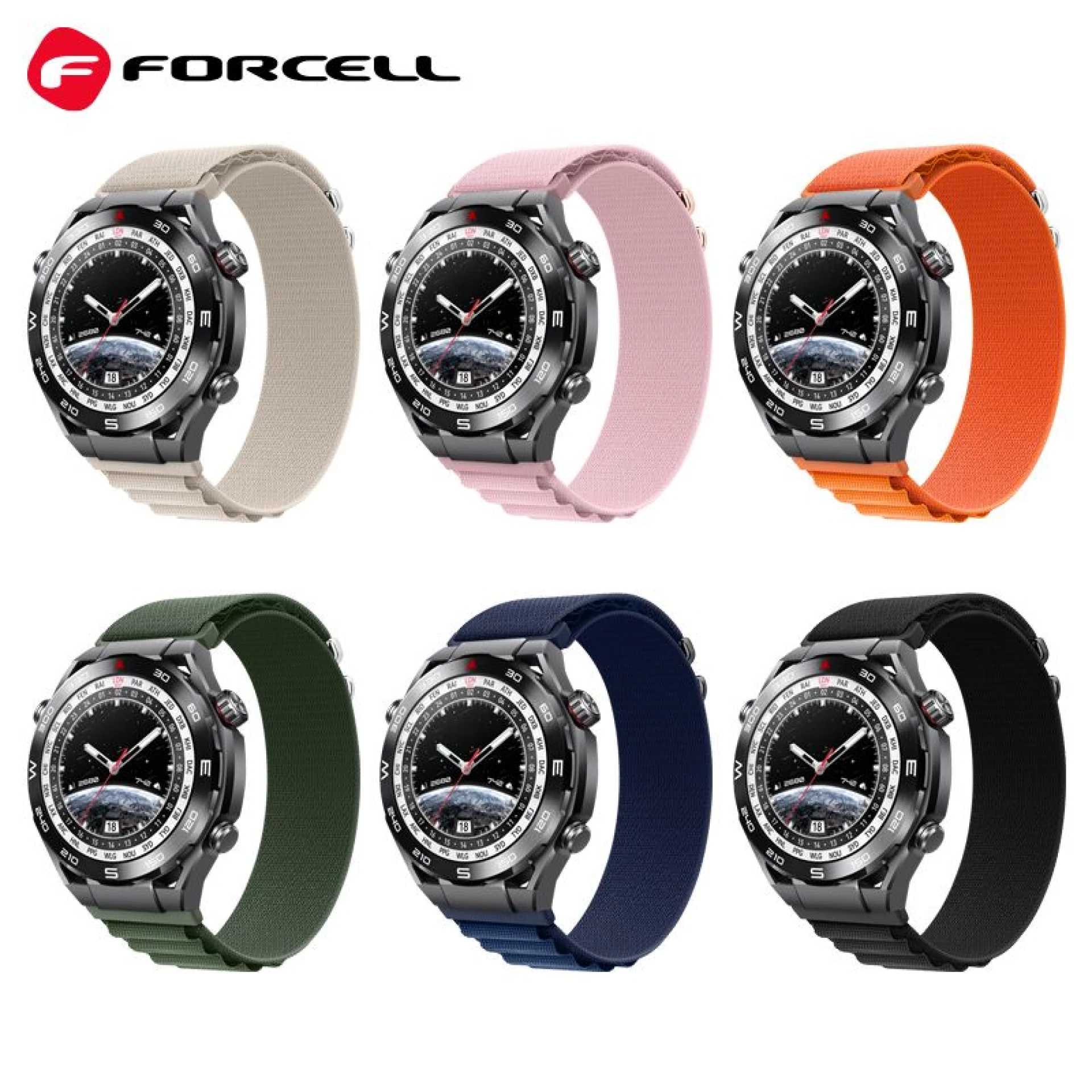 Narukvica FORCELL FS05 strap za Samsung Watch 22mm crna