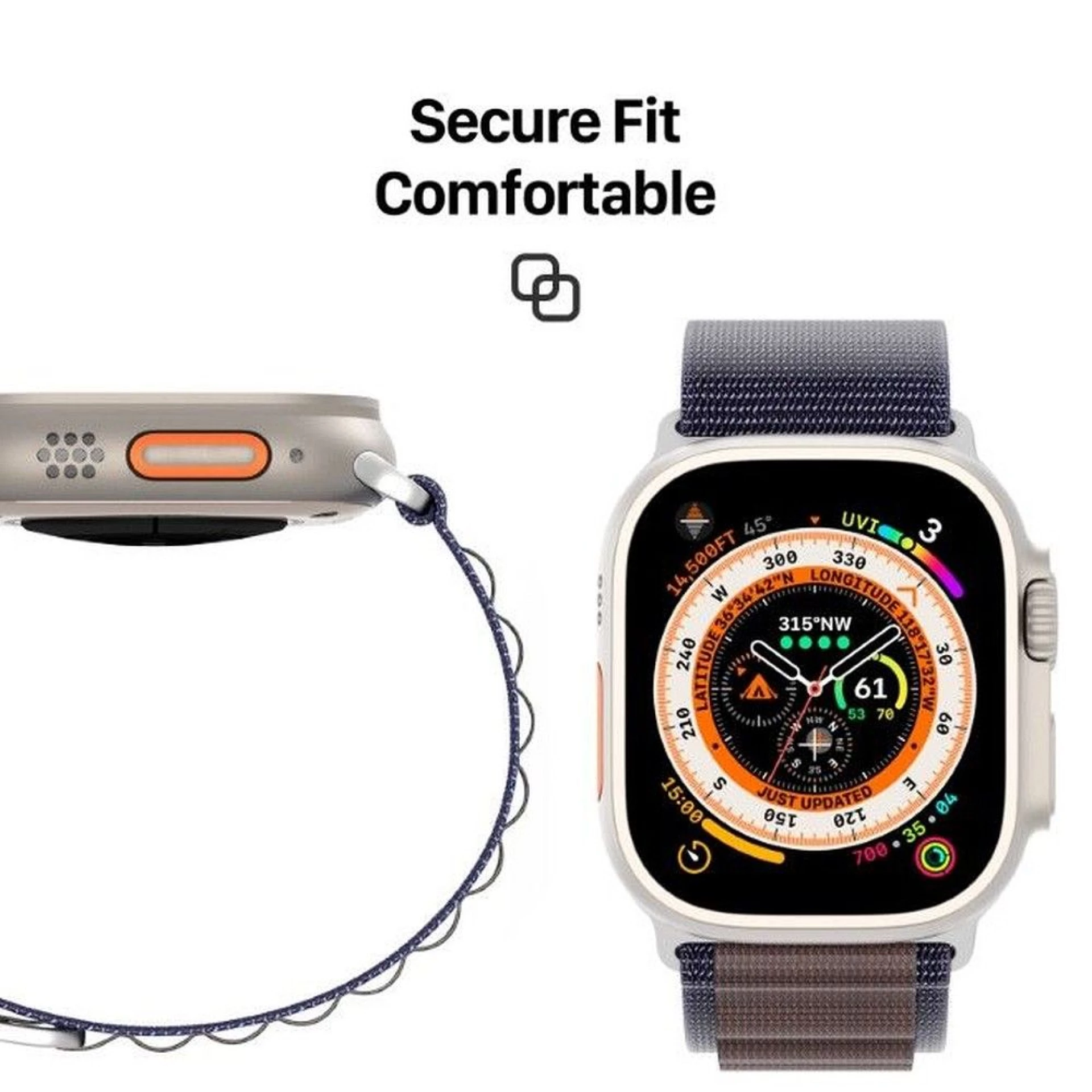 Narukvica najlonska za Apple Watch 42 / 44 / 45 / 49 mm indigo