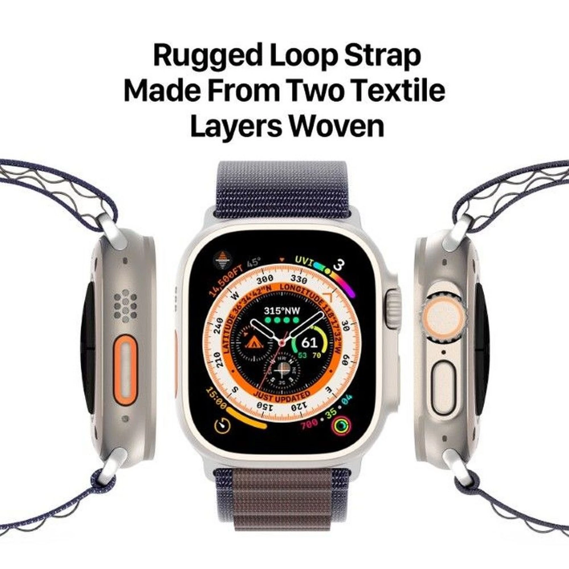 Narukvica najlonska za Apple Watch 42 / 44 / 45 / 49 mm indigo
