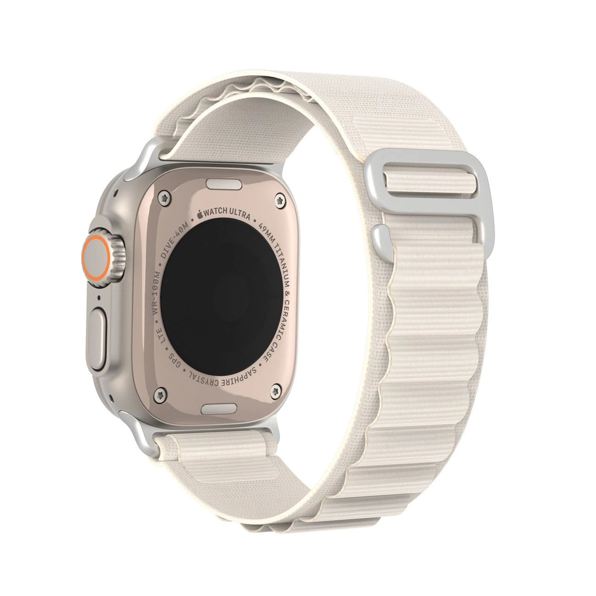 Narukvica najlonska za Apple Watch 42 / 44 / 45 / 49 mm platinium
