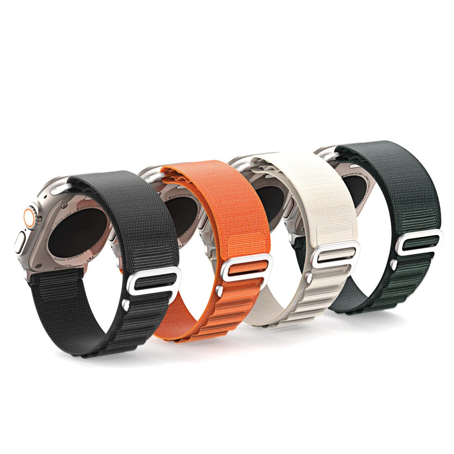 Narukvica najlonska za Apple Watch 42 / 44 / 45 / 49 mm platinium