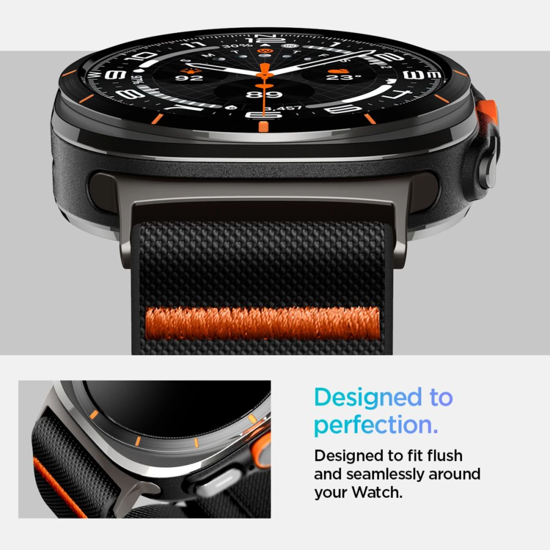 Narukvica Spigen Fit Lite Strap za Samsung Galaxy Watch Ultra 47mm crna