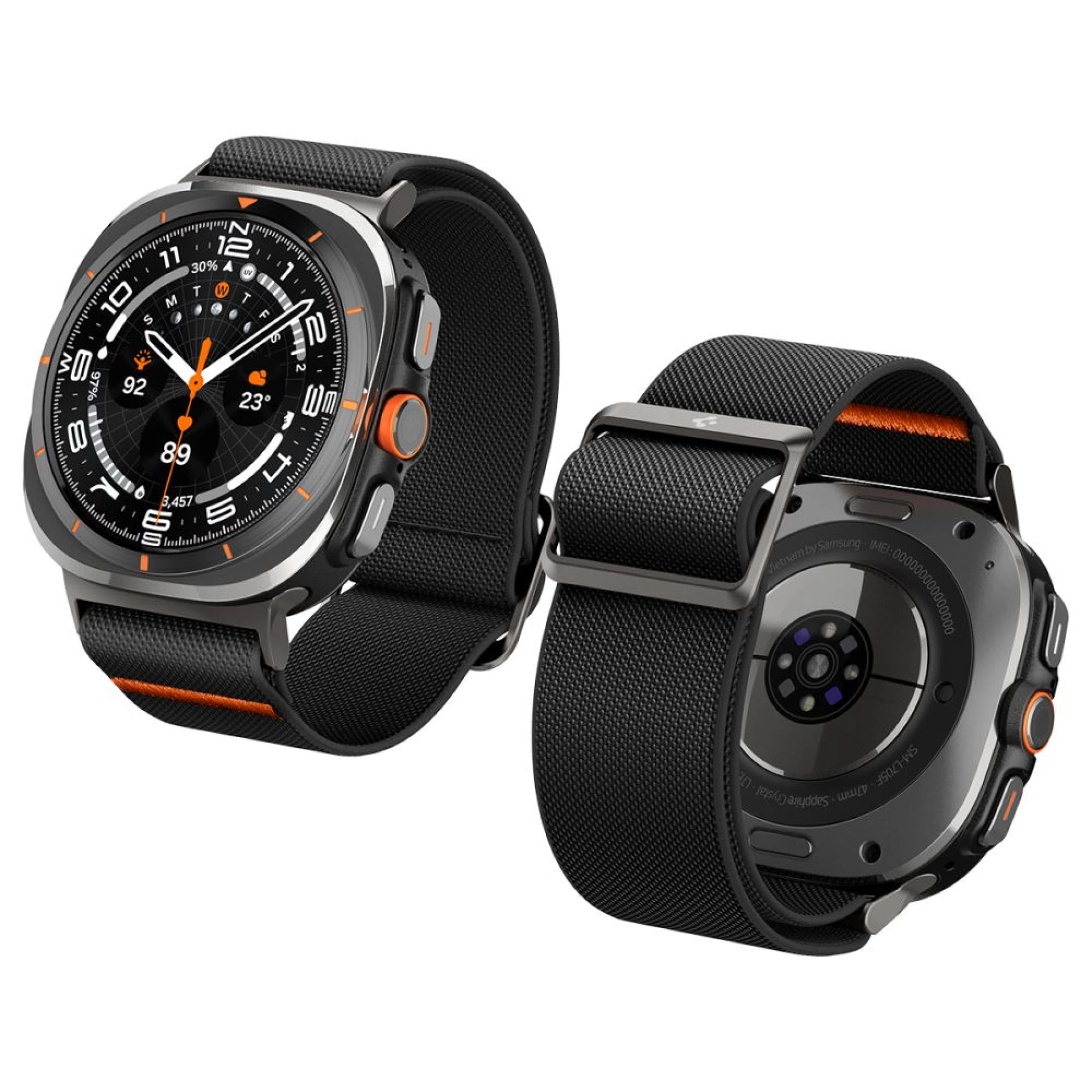 Narukvica Spigen Fit Lite Strap za Samsung Galaxy Watch Ultra 47mm crna