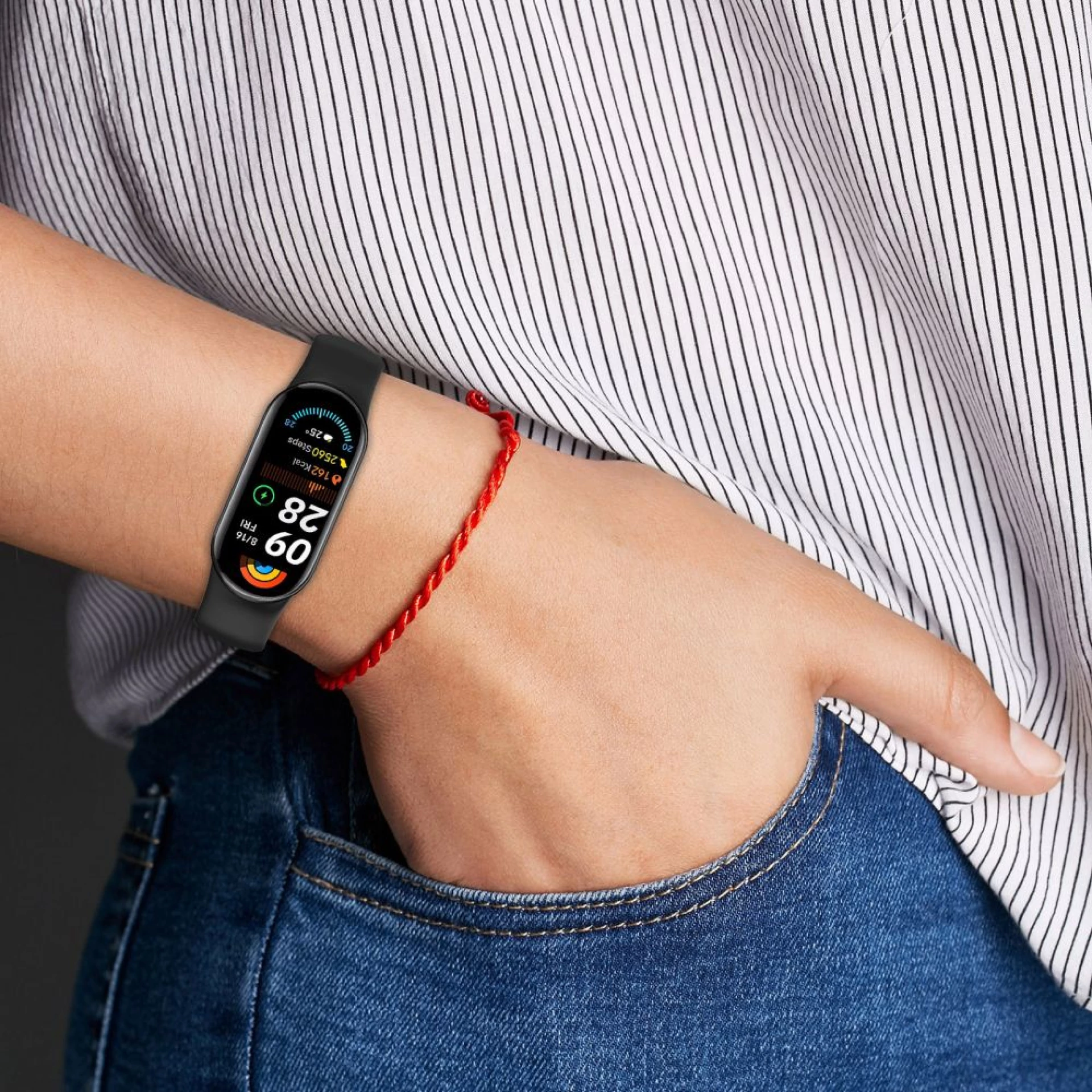 Narukvica Tech-Protect IconBand Pure strap za Xiaomi Smart Band 8 / 9 / 10 crna