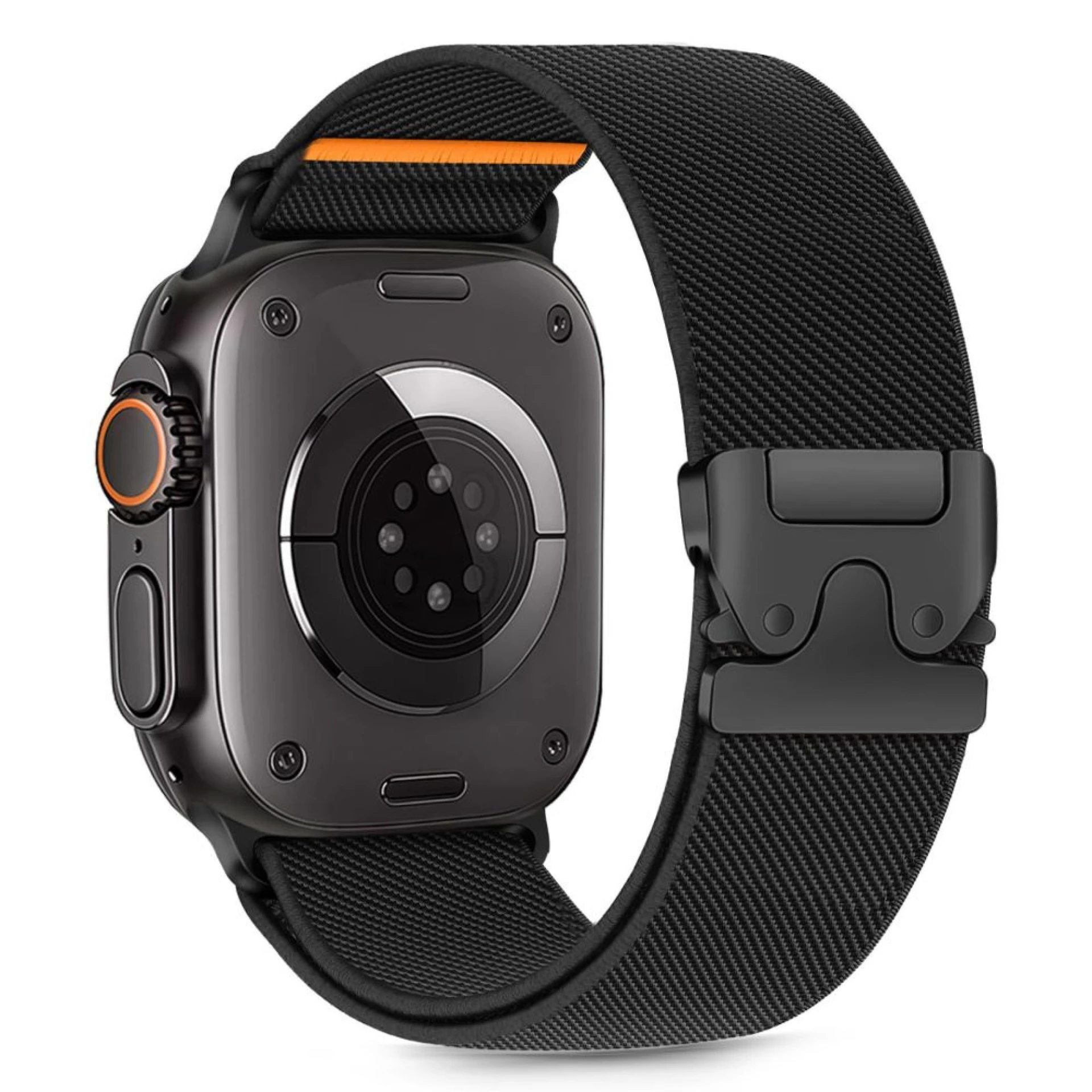 Narukvica Tech-Protect Nylon Clasp za Apple Watch 42/44/45/49mm crna