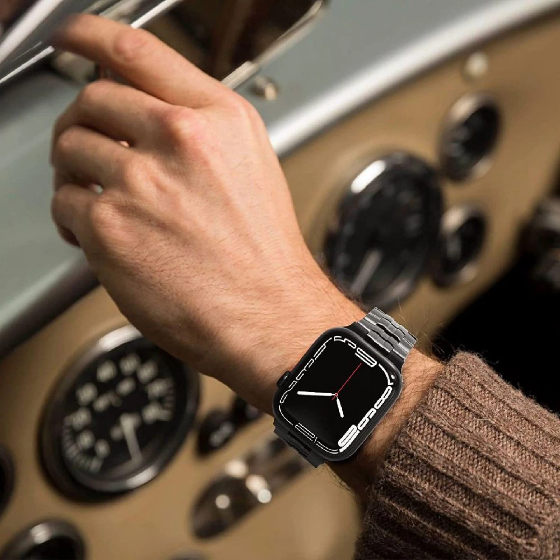 Narukvica Tech-Protect Stainless Line za Apple Watch 42/44/45/49mm titanium