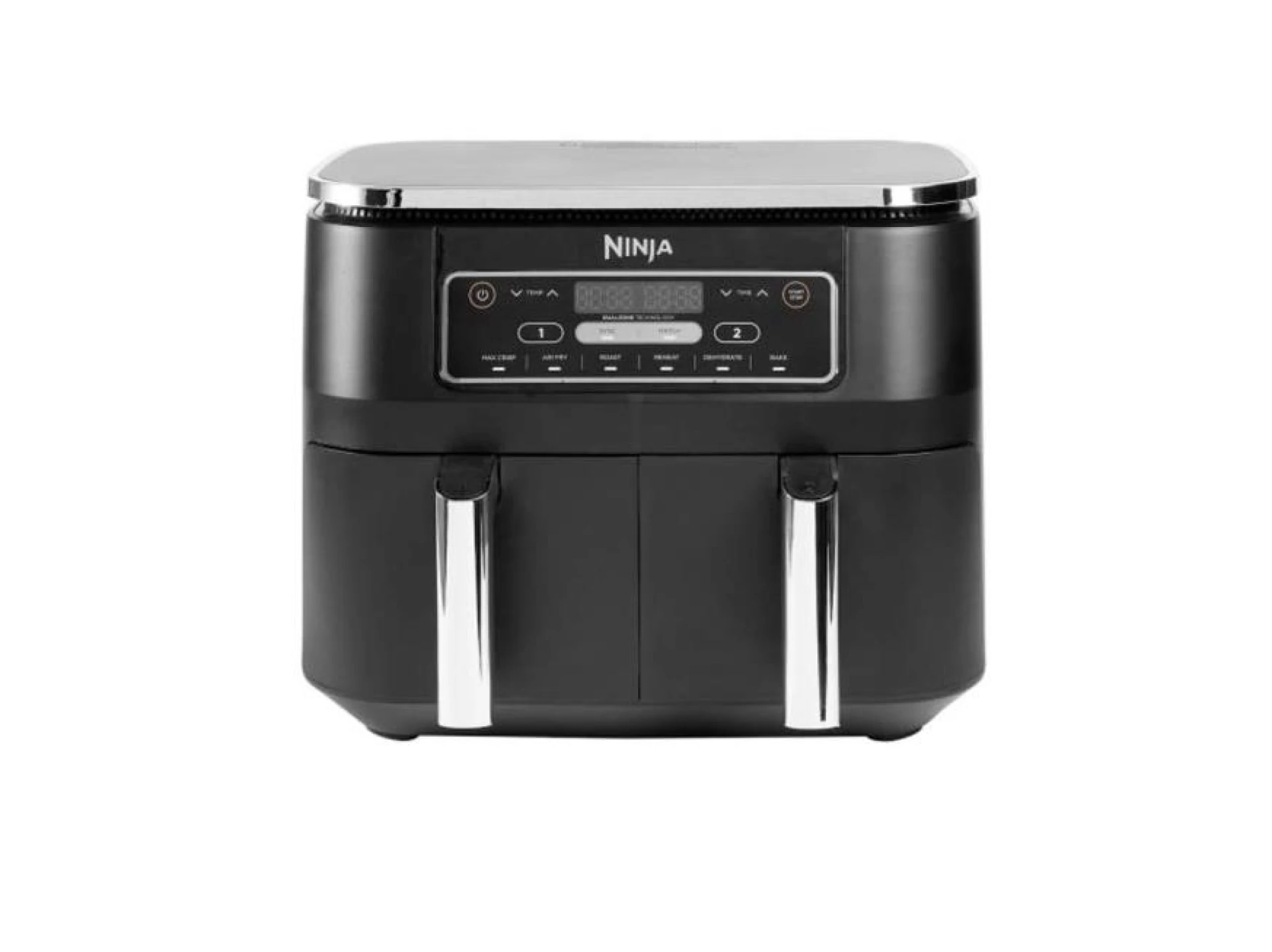 Ninja dvozonska fritezaKapac. 7.6L, 6 funk. kuhanja,do 75% brze i manje masti, snaga 2400W