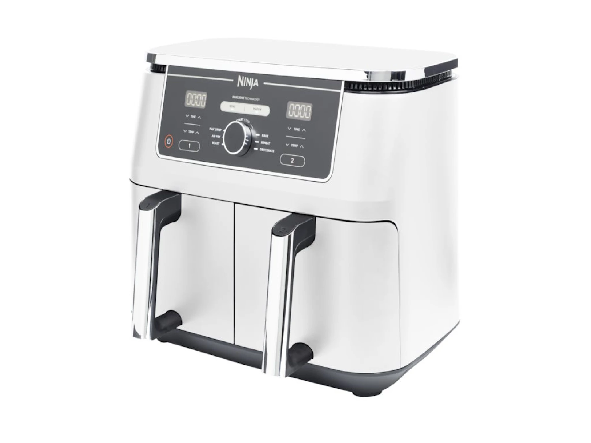 Ninja dvozonska fritezaKapac. 9.5L, 6 funk. kuhanjasnaga 2400W, PTFE neljepljivi premaz