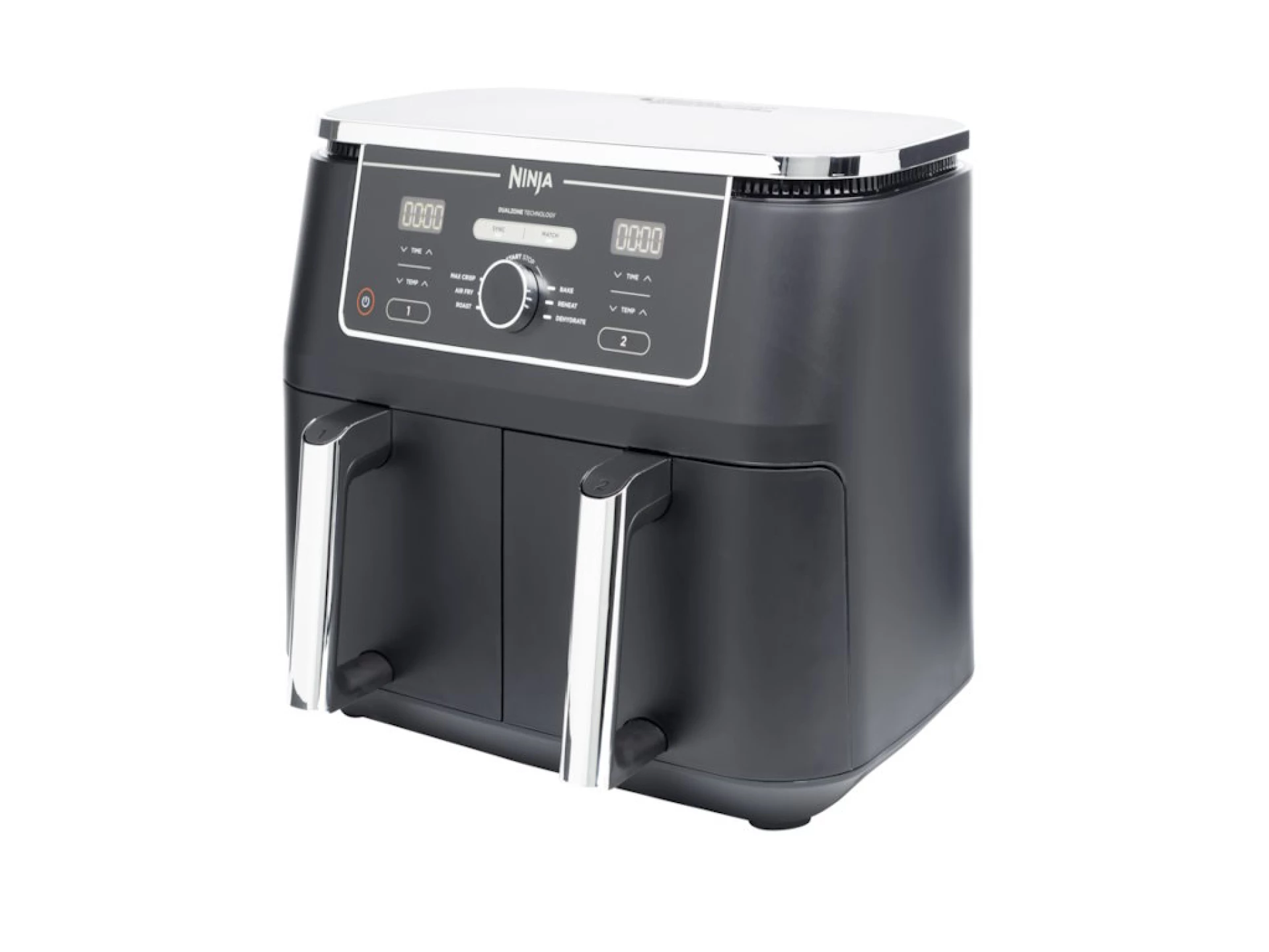 Ninja dvozonska fritezaKapac.9.5L, 6 funk. kuhanjado 75% brze, tezina 8,8kg, snaga 2470W