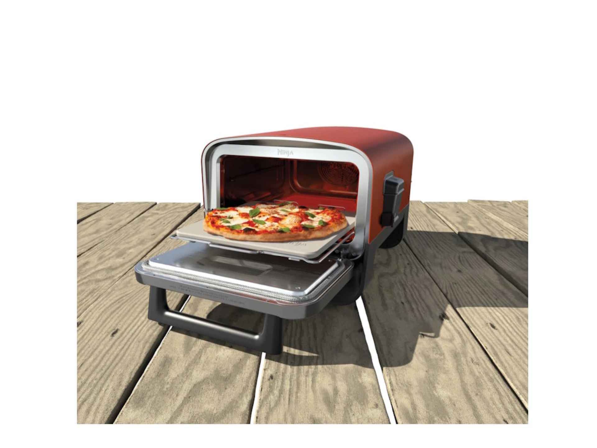 Ninja vanjska pec za pizzu8u1 uredjaj, snaga 2400W,Woodfire tehn. do 30% brze, tezina 22kg