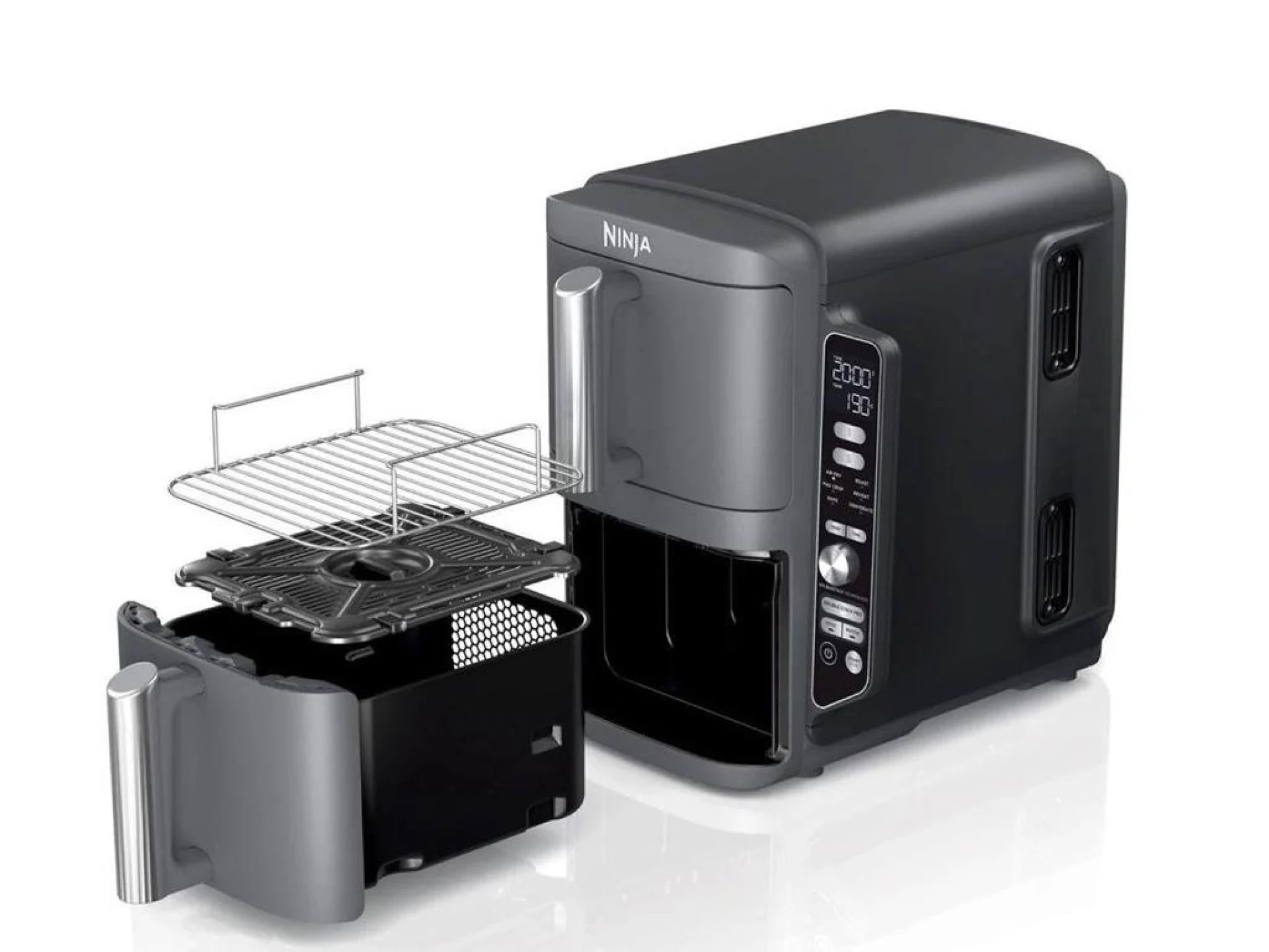 Ninja XL 2-slojna friteza30% uzi, do 55% brzi, 6 funkc.kuhanja, snaga 2470W, tezina 10.3kg