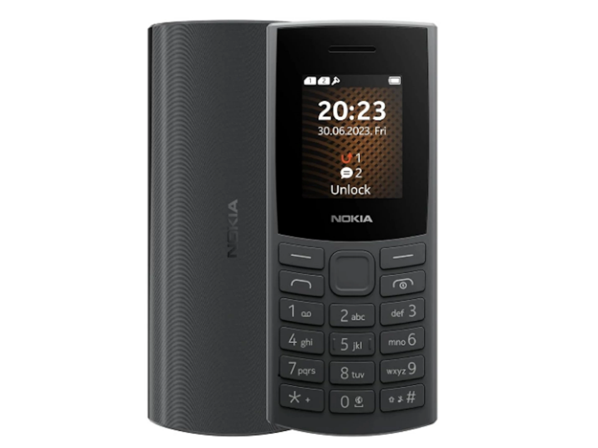 Mobitel na tipke Nokia 105 2023 crna Type C