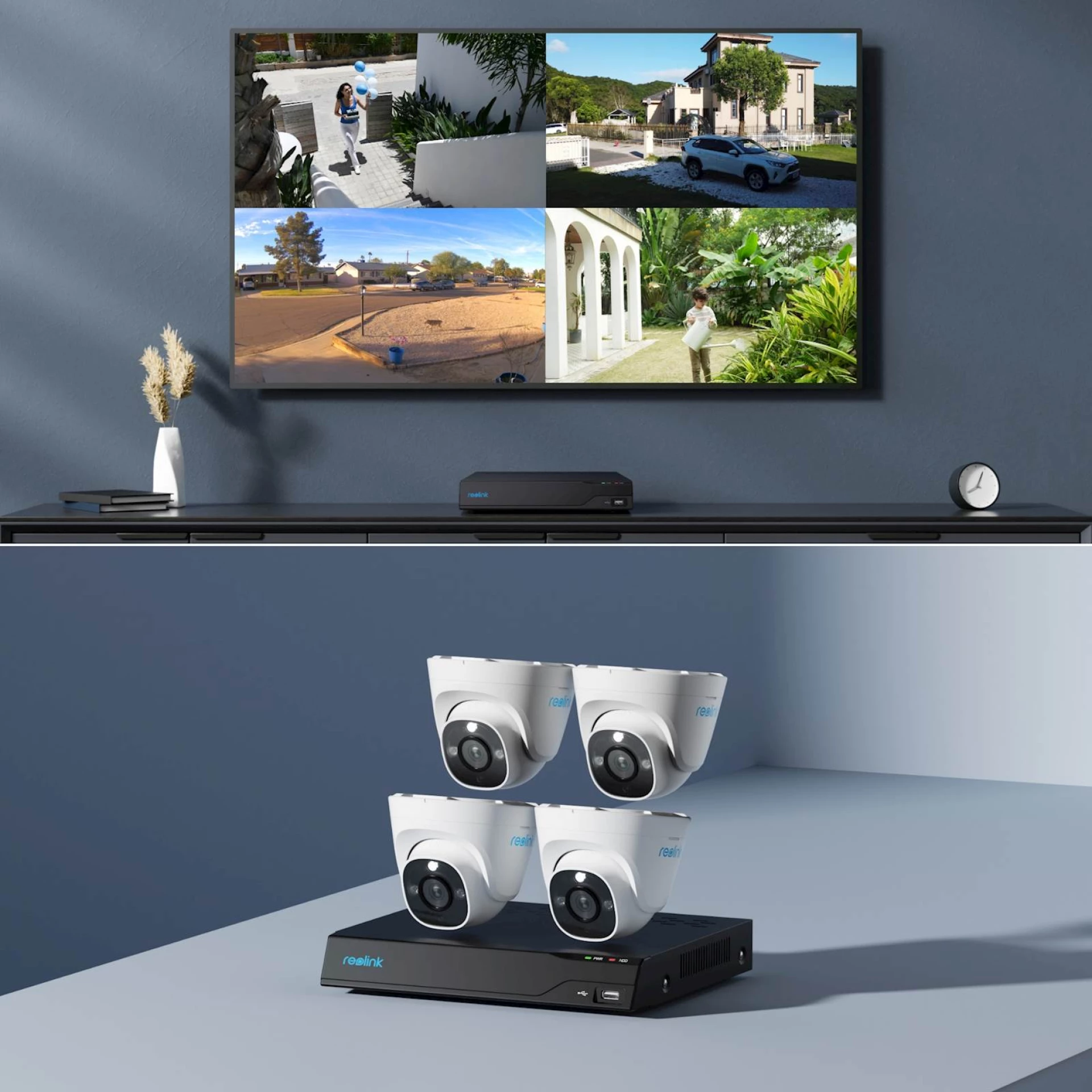 NVR snimač Reolink NVS8-12MD4 4k, 12MP, 8 kanalni NVR, 2TB HDD, 4x POE kamera