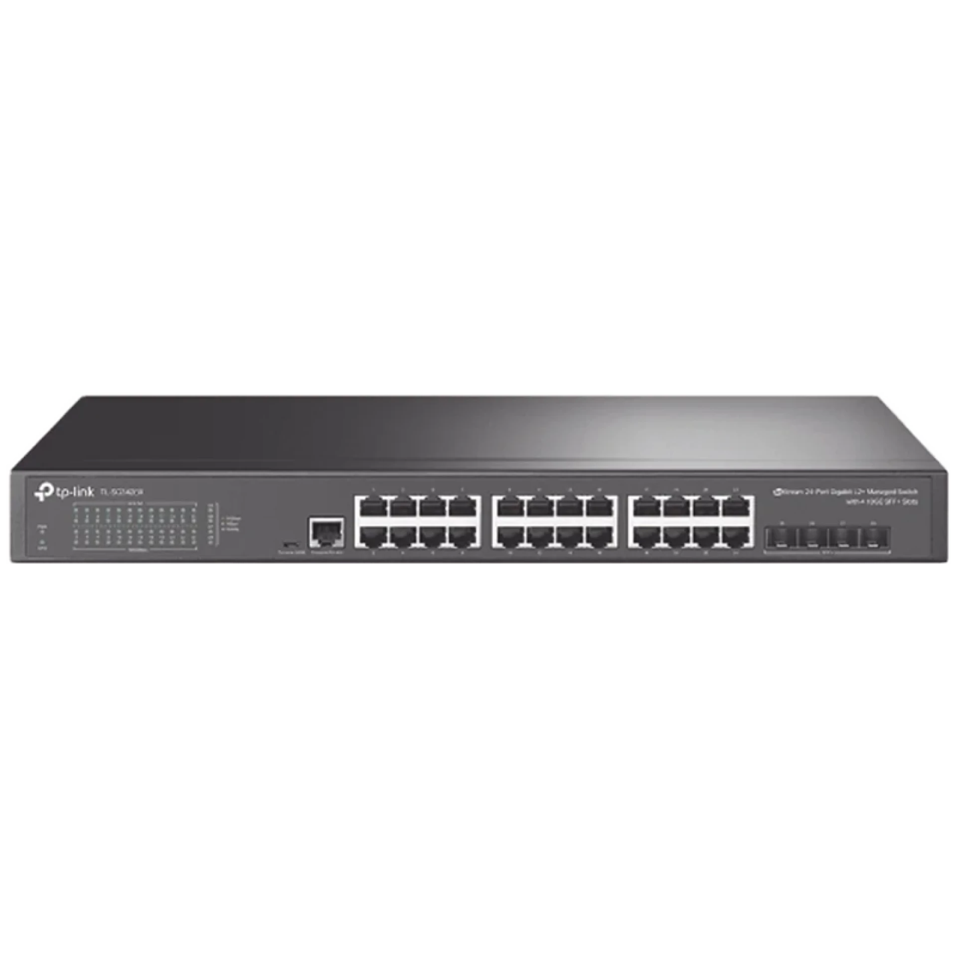Omada 24-Port Gigabit L2+ Managed Switch with 4 10GE SFP+ Slots