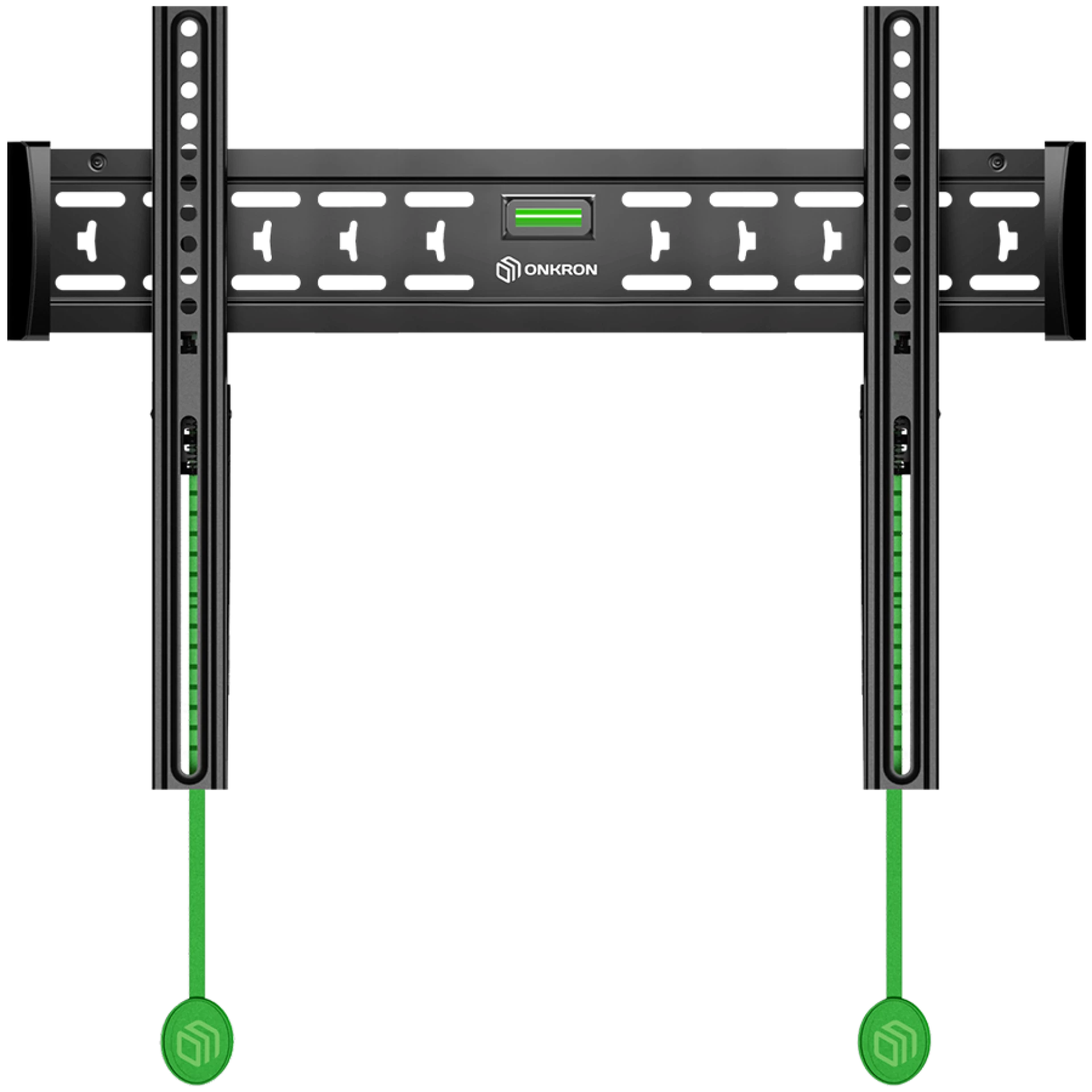 ONKRON Fixed TV Wall Mount for 43 to 85-inch Flat Panel TVs Digital Panels 68,2 kg, Black