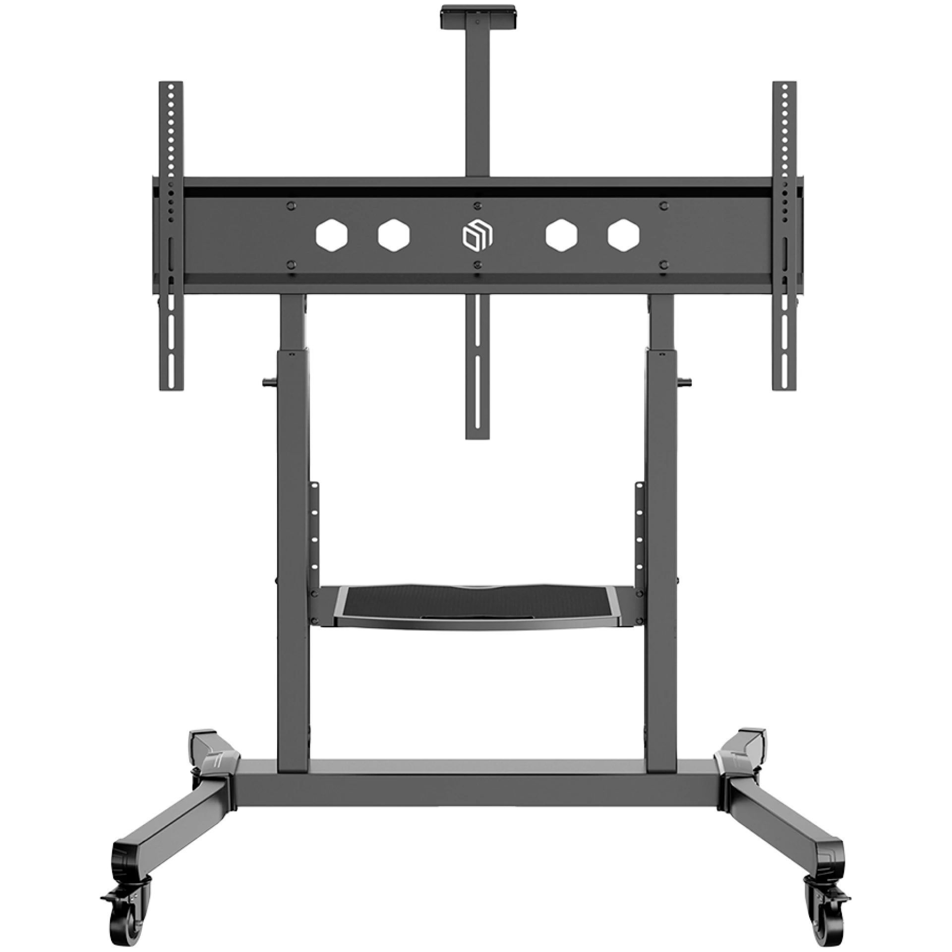 ONKRON Mobile TV Stand Rolling TV Cart for 50 to 100-Inch Screens up to 120 kg, black