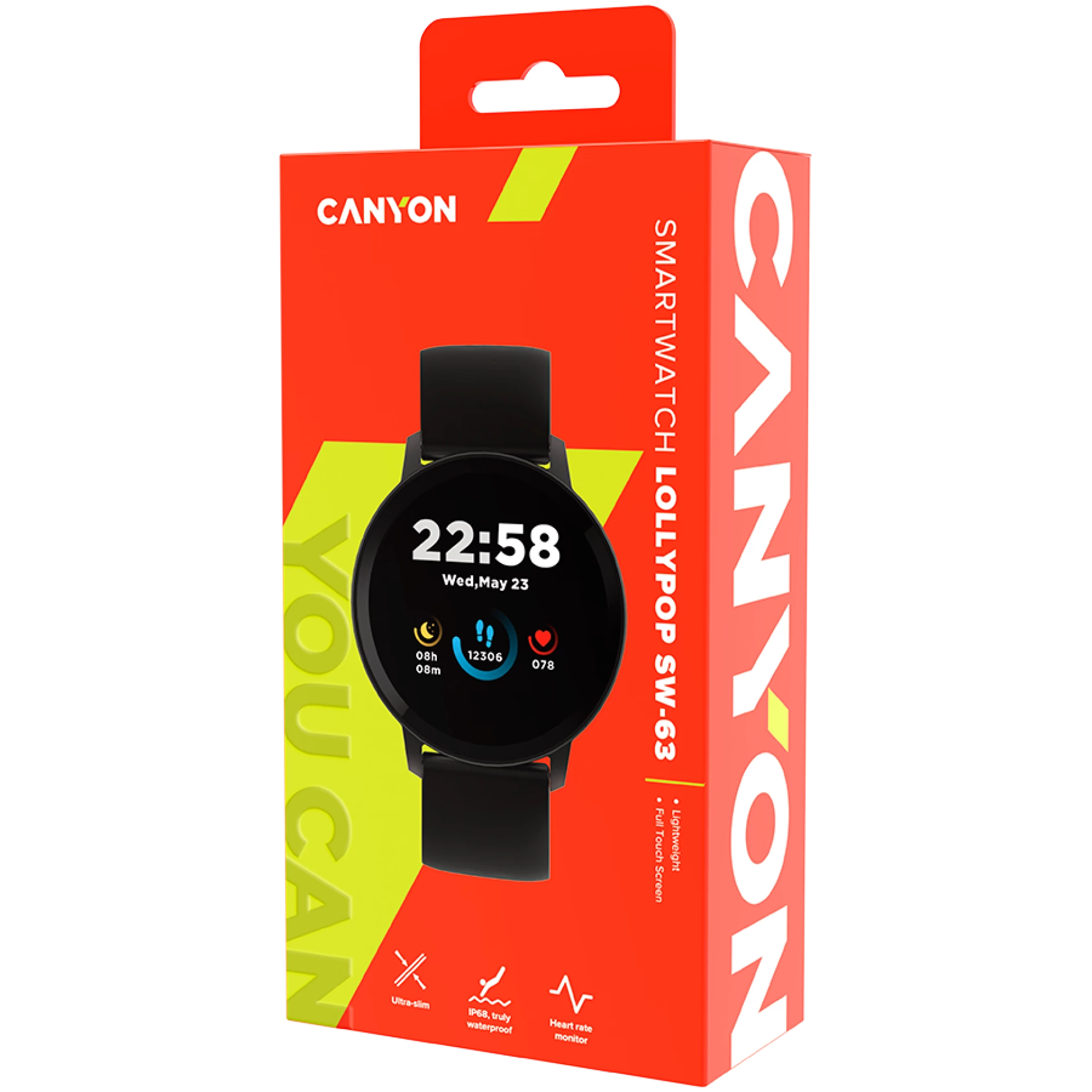 Pametni sat CANYON Lollypop SW-63 Crni