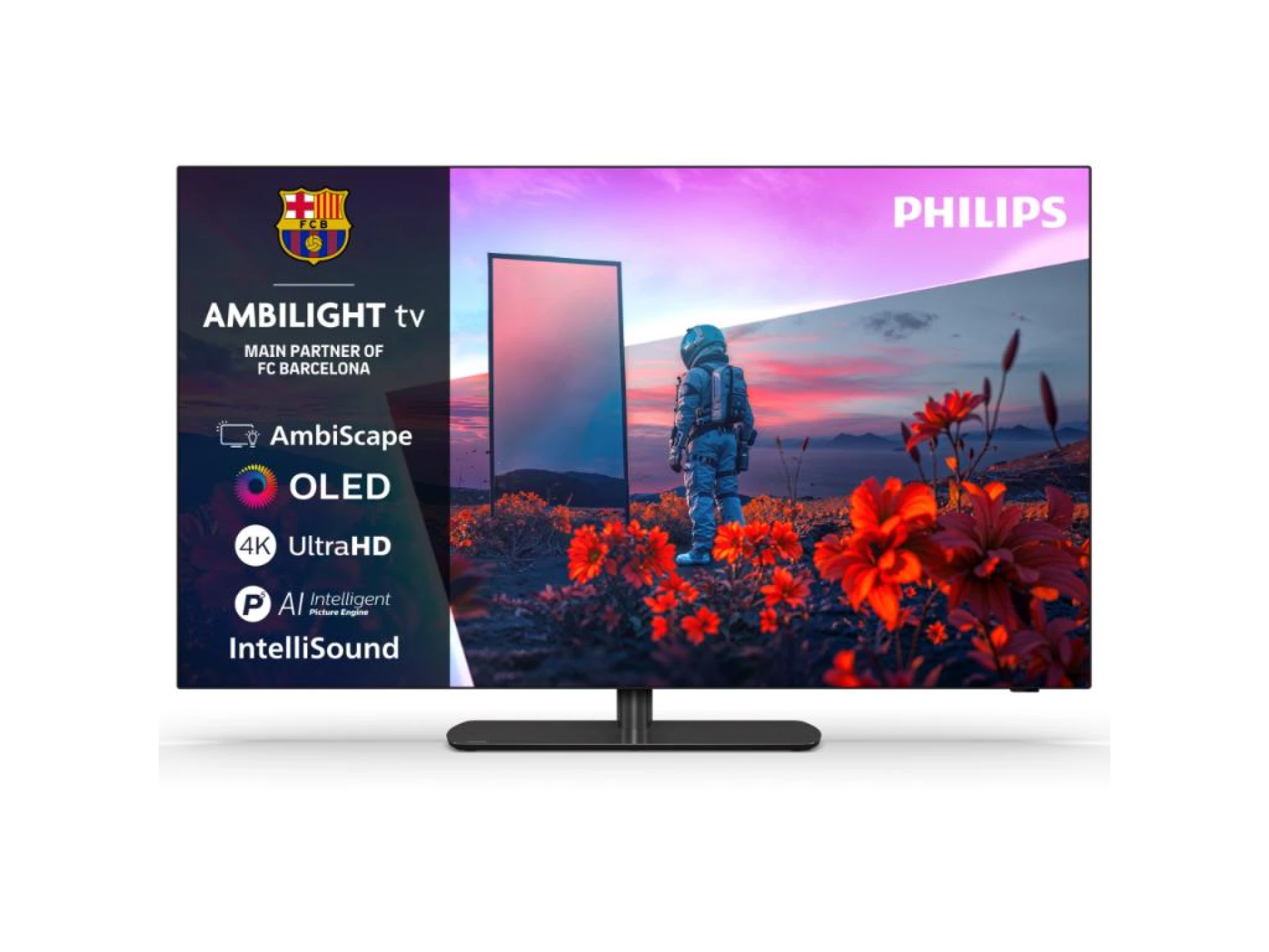 Philips 55''OLED811 4K Titanmemorija 8GB;  P5 AI procesor;Ambilight TV 3 strane; RMS 20W; HDR10+