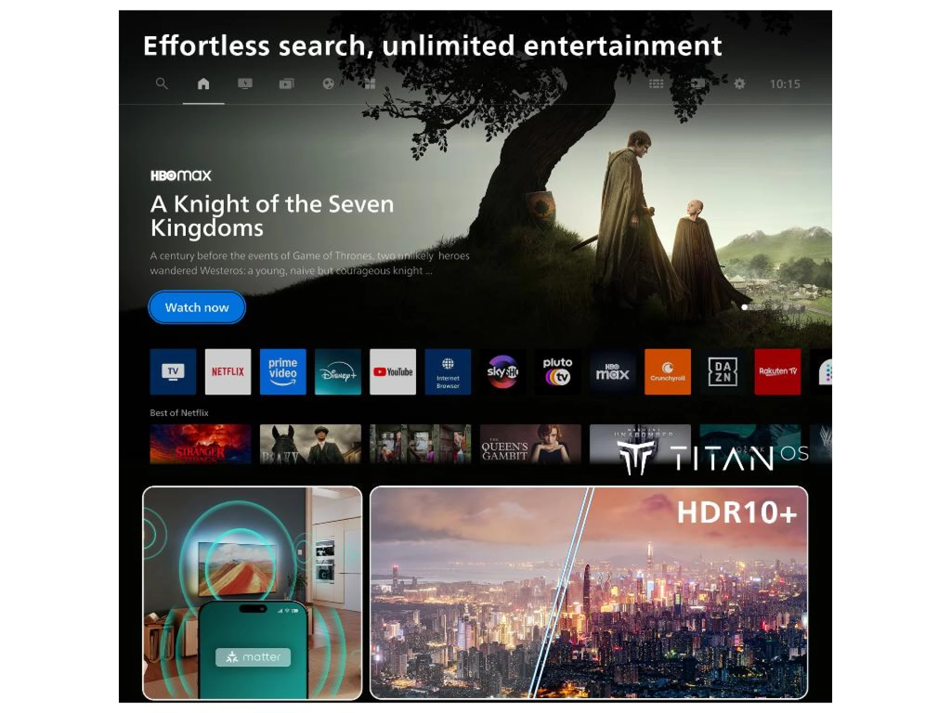 Philips 55''PUS7001 4K Titanzvuk 20W; HDMI 2.1;panel 60HZ; Pixel Precise Ultra HD