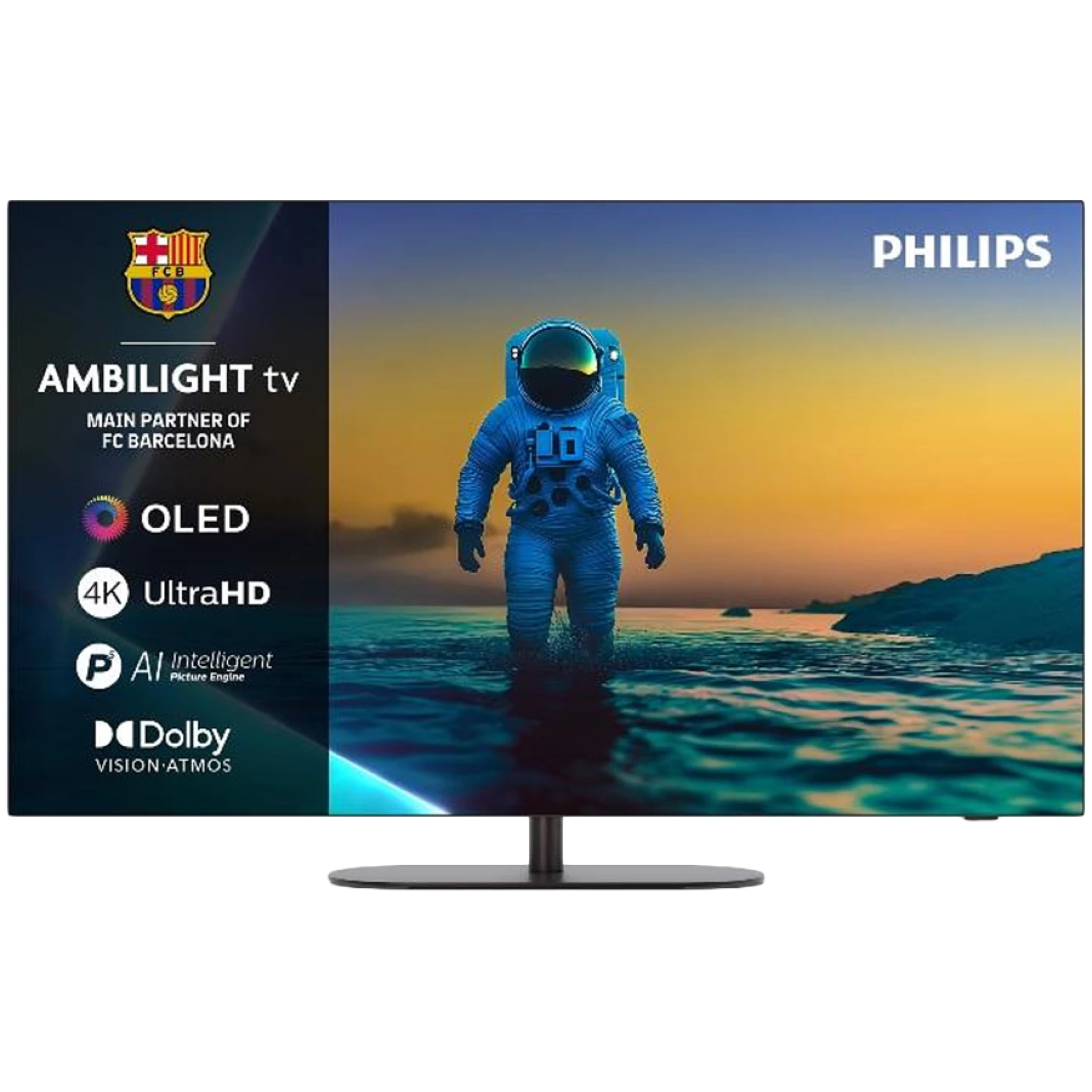 Philips 65OLED820/12 4K Google TV OLED,  AMBILIGHT TV, 144 Hz,  P5 AI Procesor, 164 cm (65''), Dolby Vision and Dolby Atmos