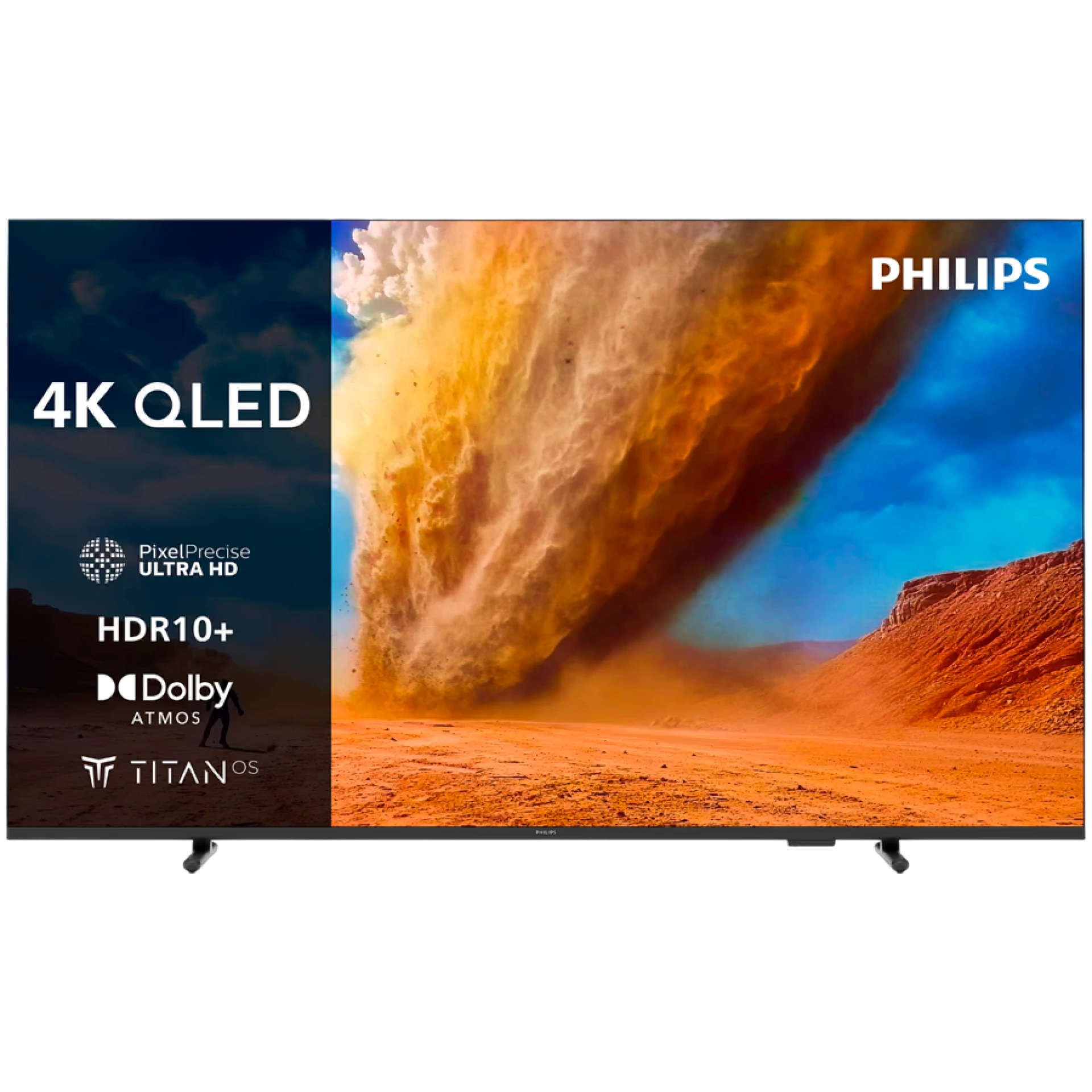 Philips 75PUS7810/12 4K QLED TV, 189 cm (75"), Pixel Precise Ultra HD, Titan SMART OS, Dolby Atmos sound. HDR10+