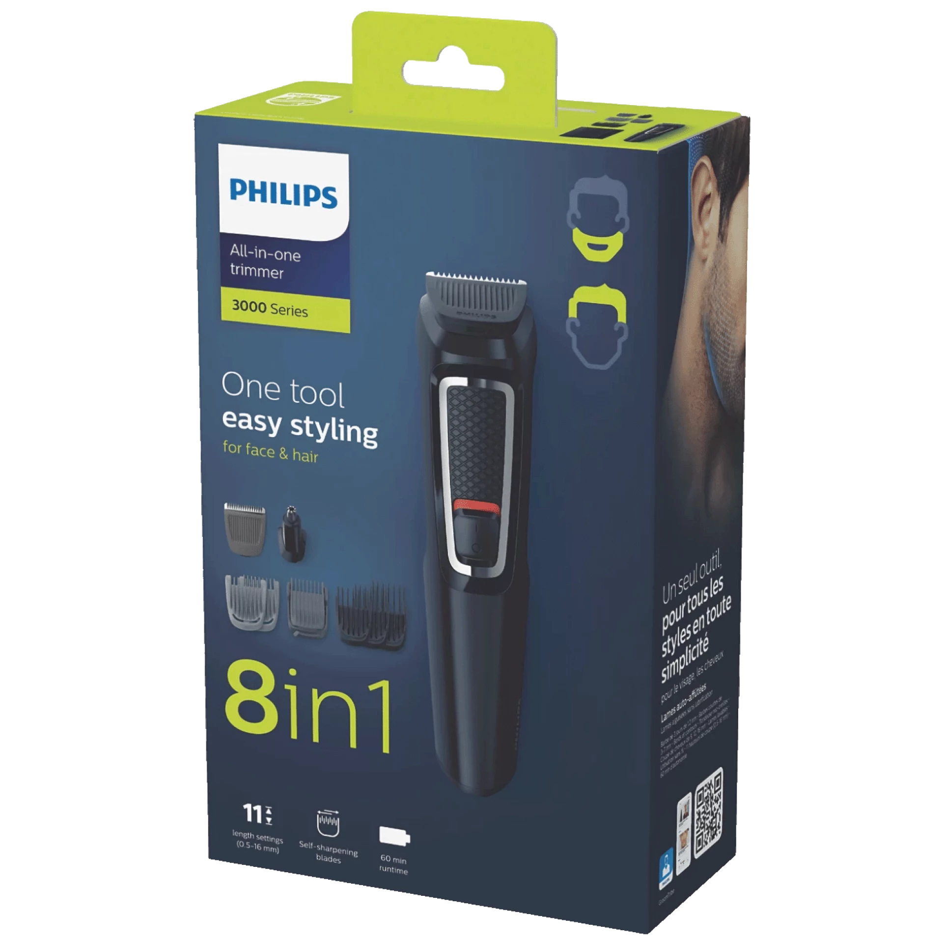 Philips Aparat za njegu lica, 8u1, All-in-One Trimmer Series 3000 - MG3730/15