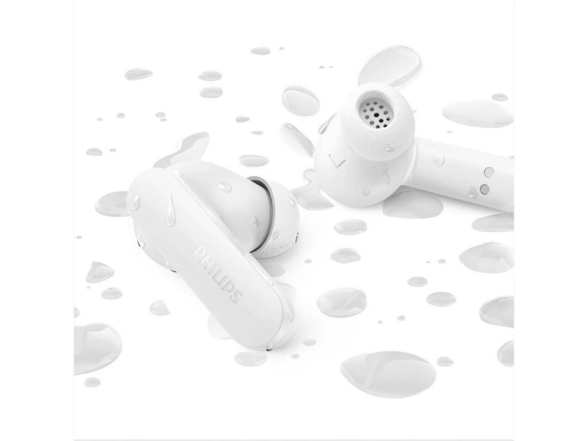 Philips TAT2100WT BT slušalicedo 36h baterija; BT 6.0; IPX4; 4 mikrofona; pogonske jedinice od 10 mm