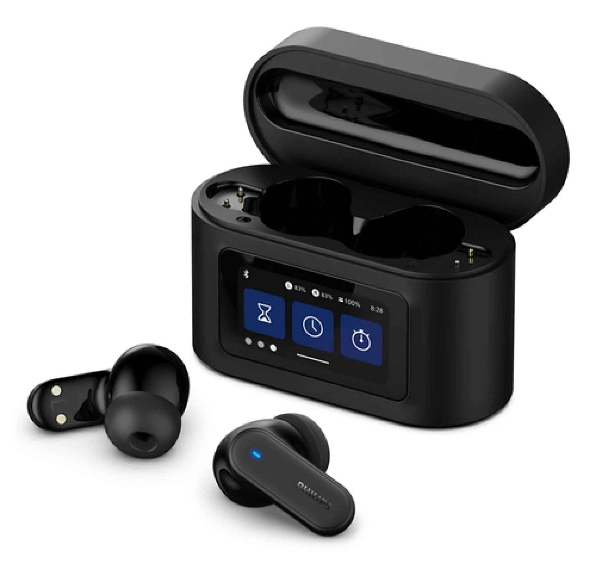 Philips TAT6000BK BT slusalicein ear; blokiranje buke;Pametna kutija za punjenje; 4 mikrofona