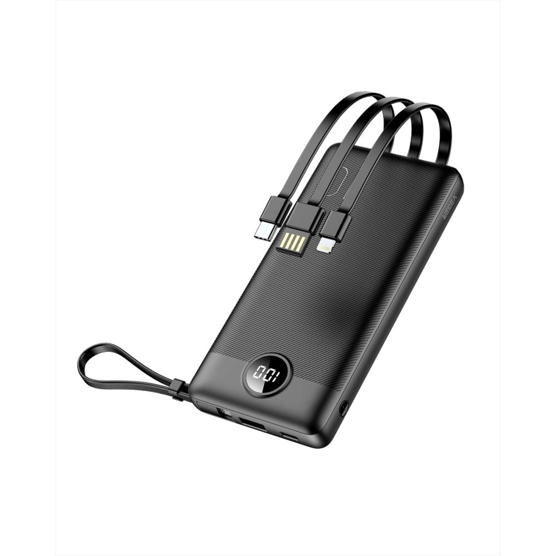 Prenosna baterija VEGER 10000mAh crna