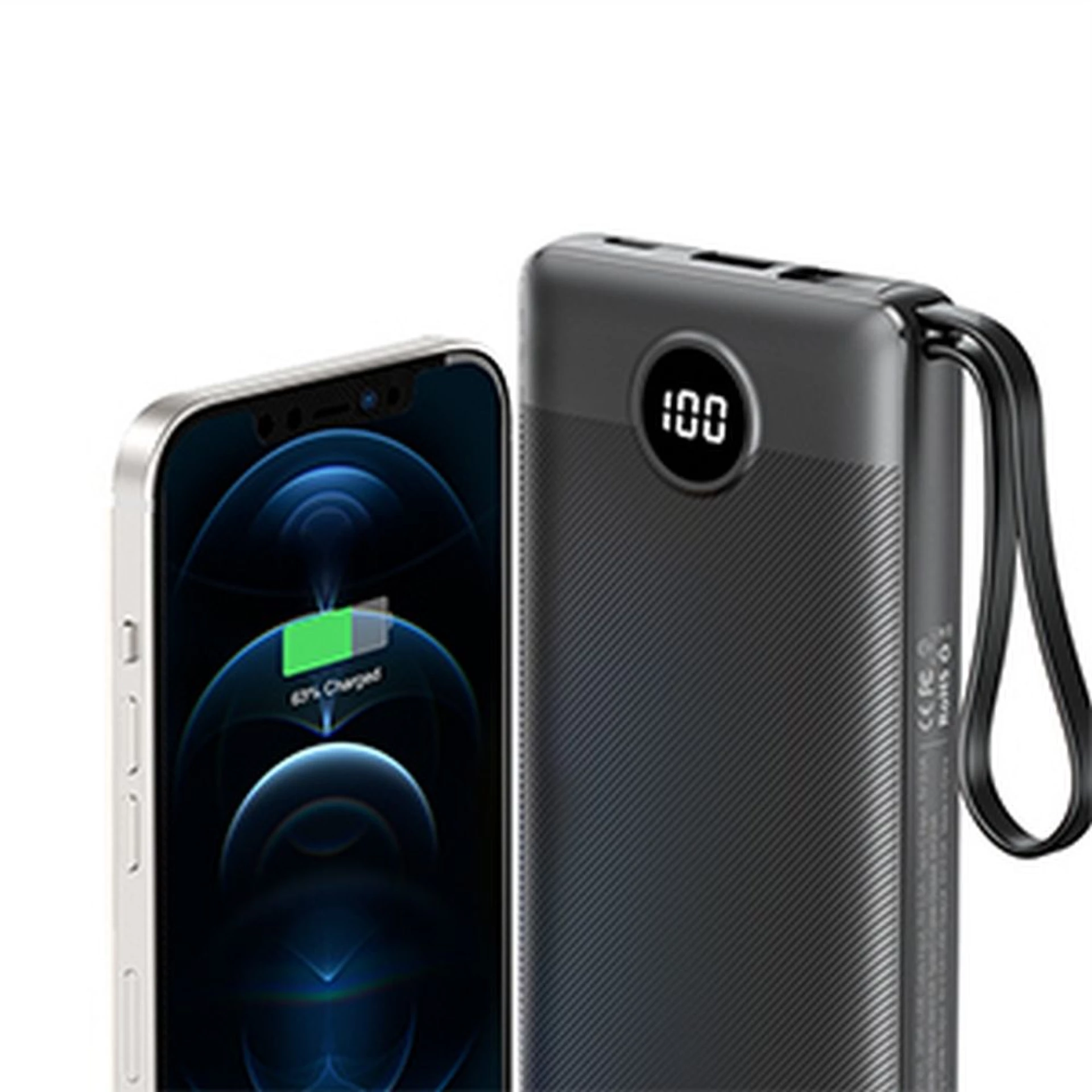 Prenosna baterija VEGER 10000mAh crna