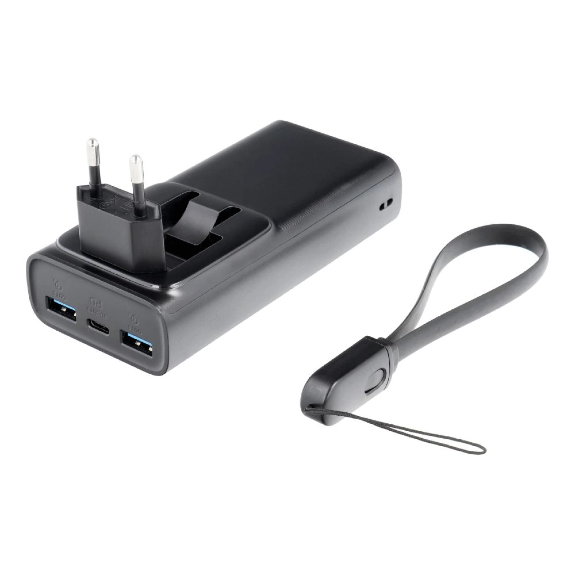 Prenosna baterija VEGER 10000mAh PD QC3.0 20W crna