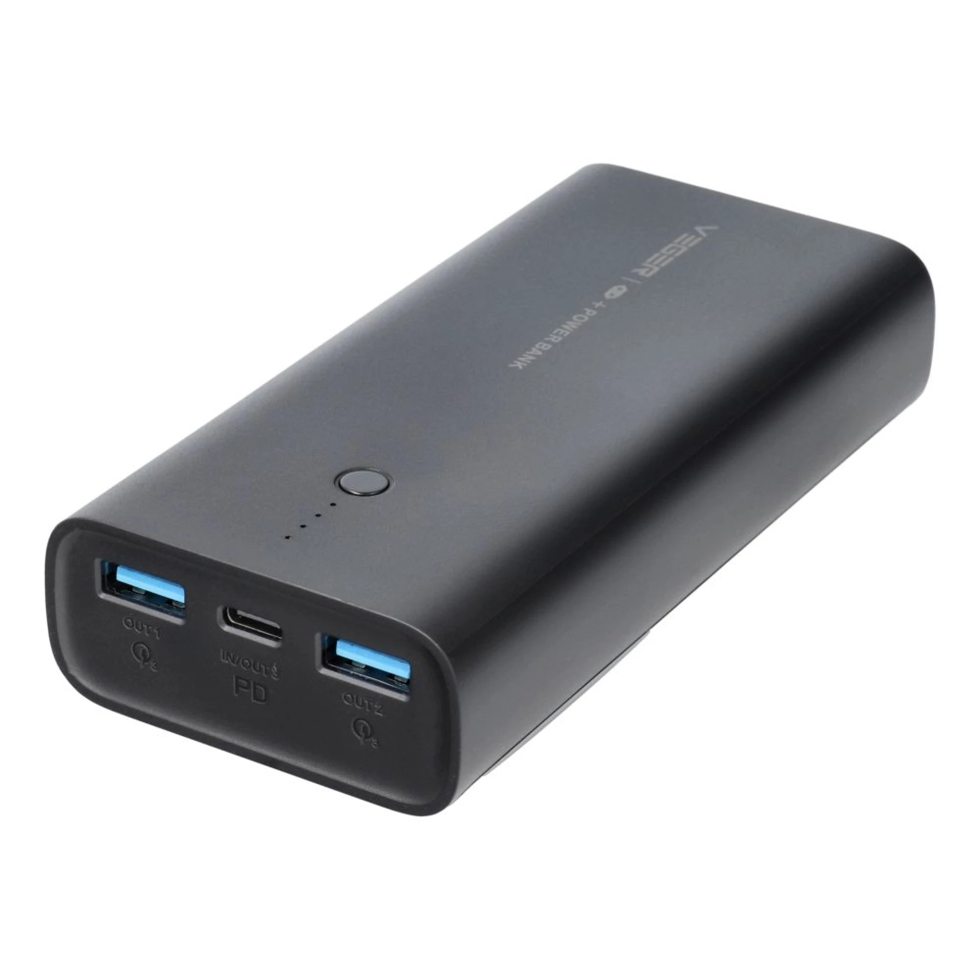 Prenosna baterija VEGER 10000mAh PD QC3.0 20W crna