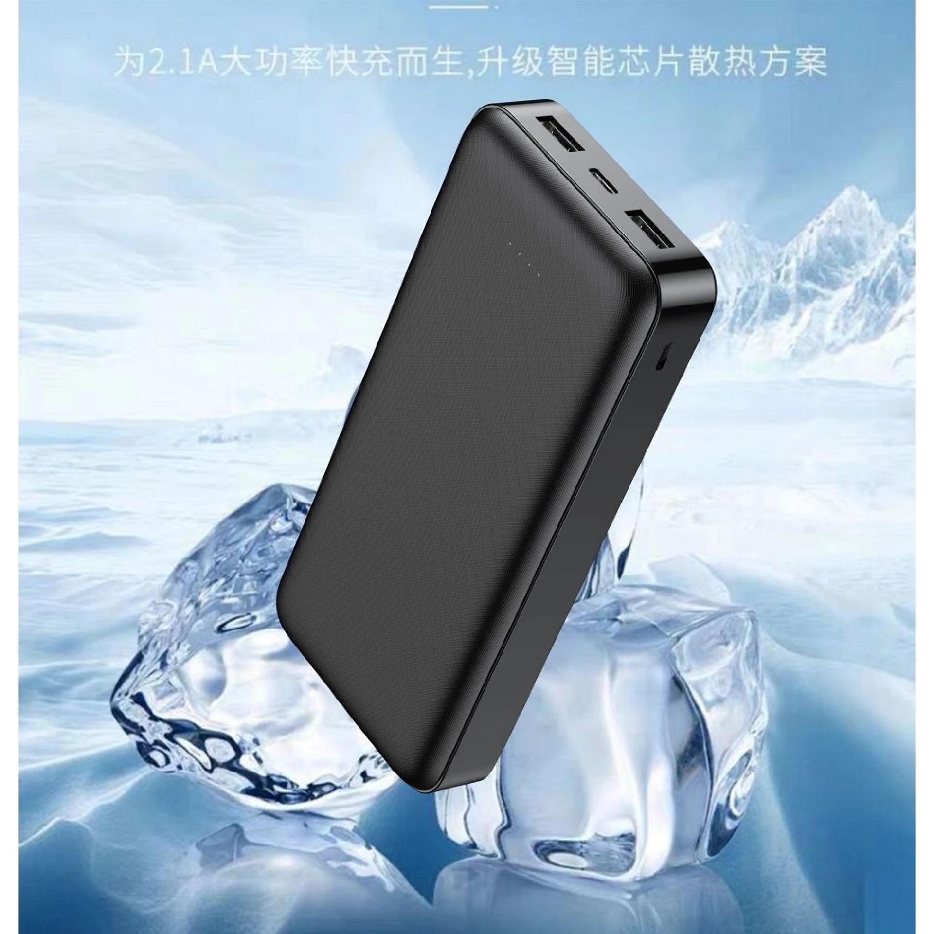 Prenosna baterija VEGER 20000mAh 2A A20 crna