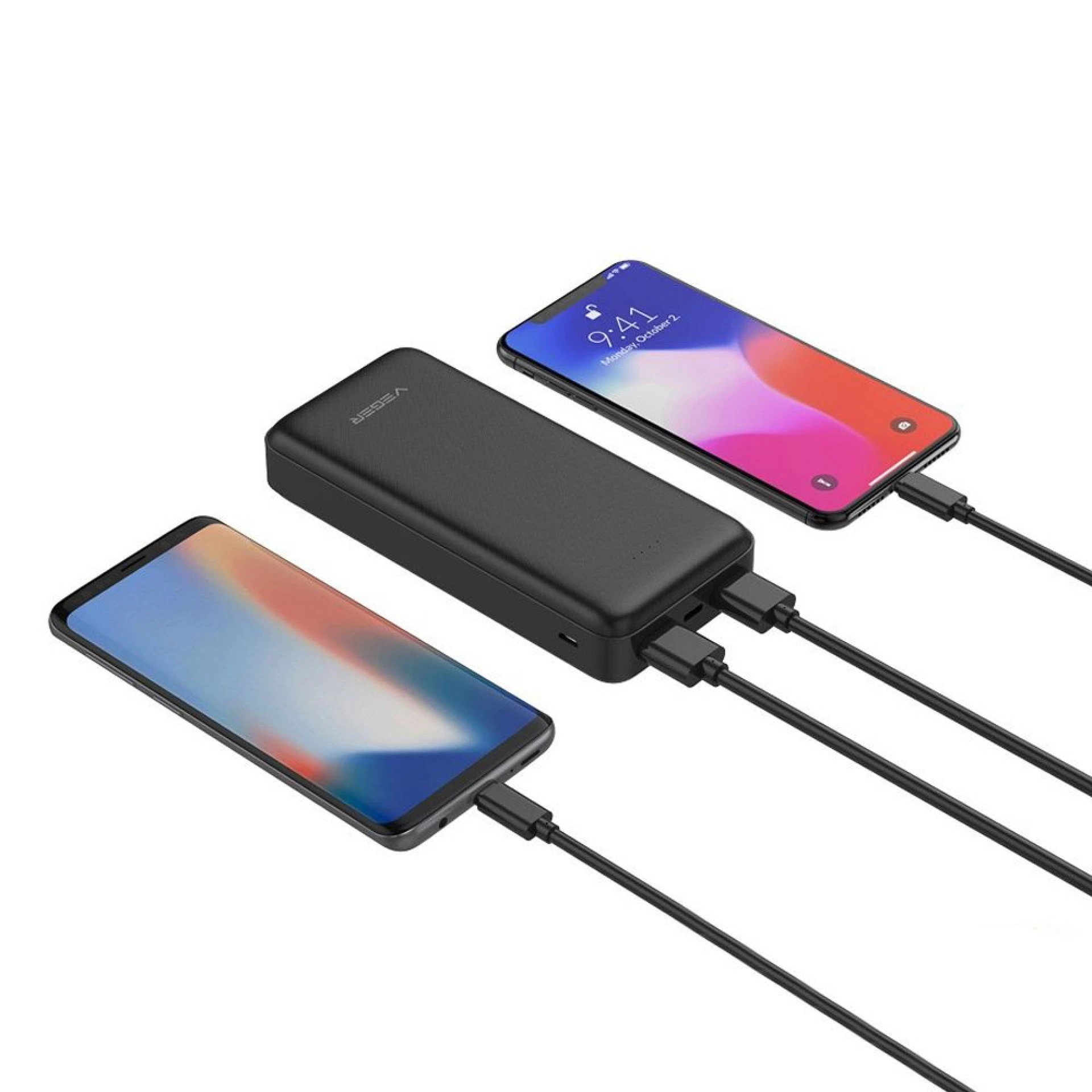Prenosna baterija VEGER 20000mAh 2A A20 crna