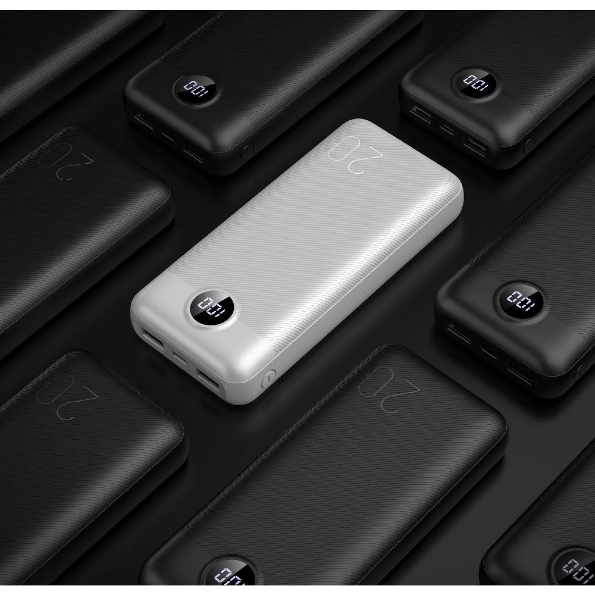 Prenosna baterija VEGER 20000mAh PD QC3.0 20W L20S crna