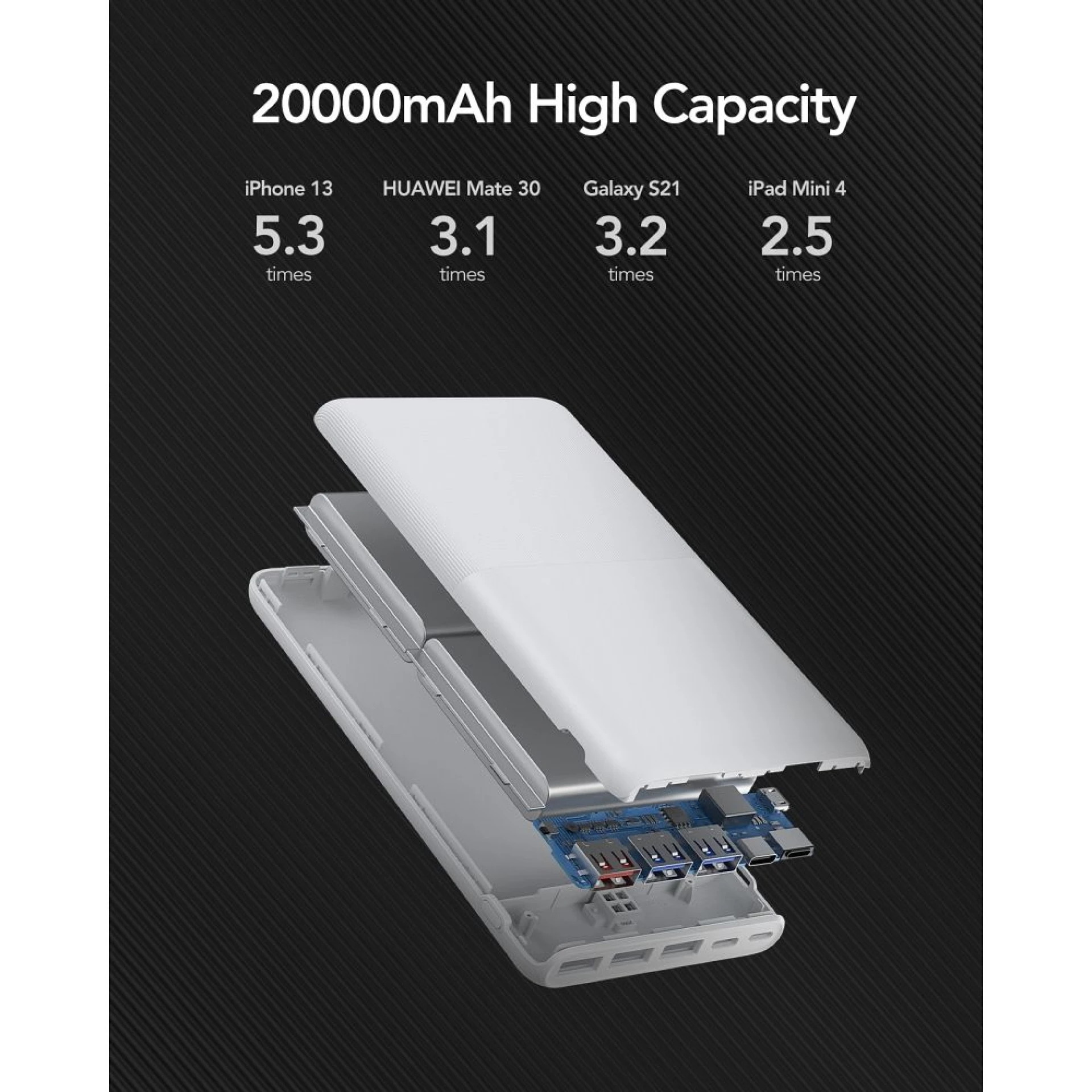 Powerbank VEGER 20 000 mAh PD QC3.0 3A 20W S22