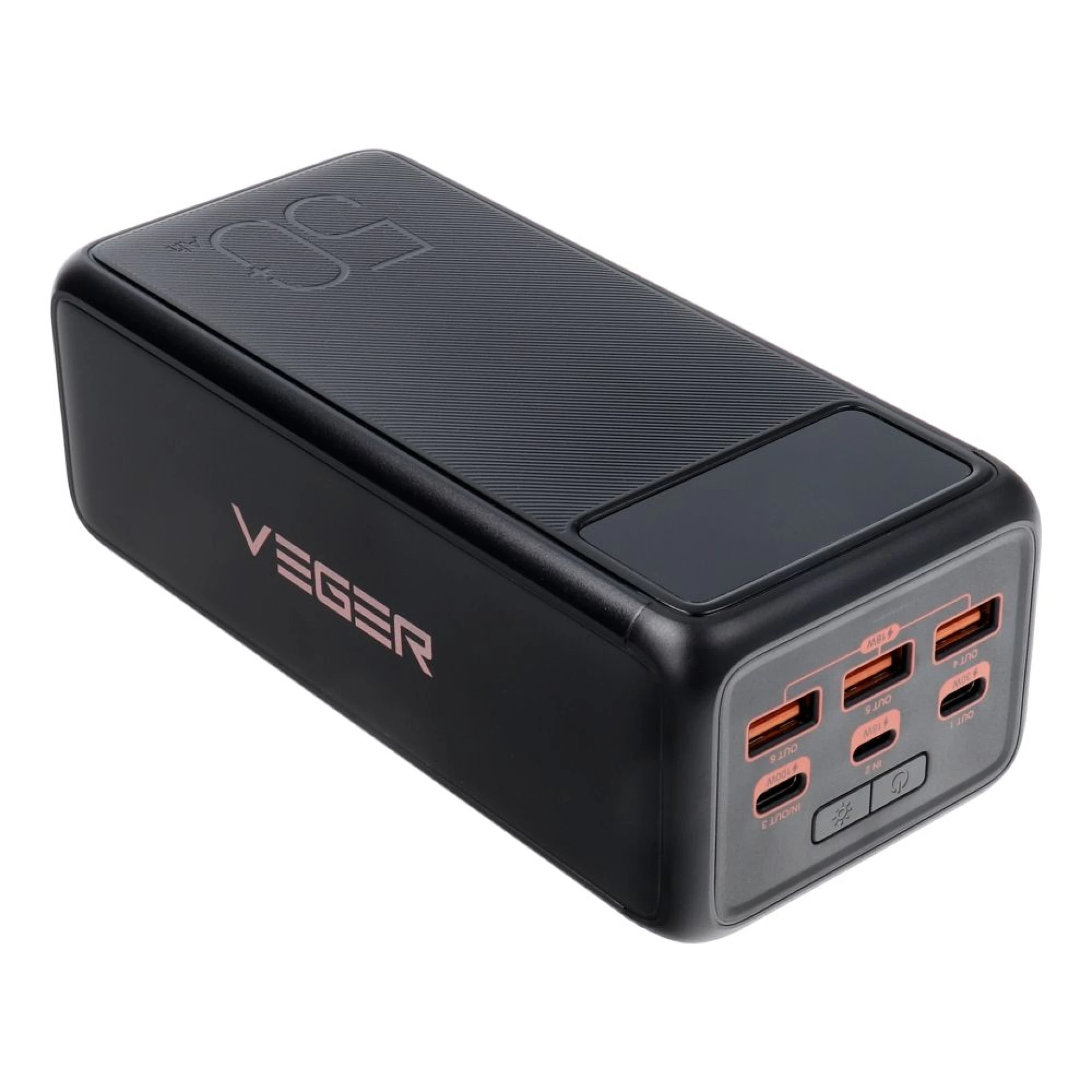Prenosna baterija VEGER 56000mAh PD QC3.0 5A 130W Tank Boost crna