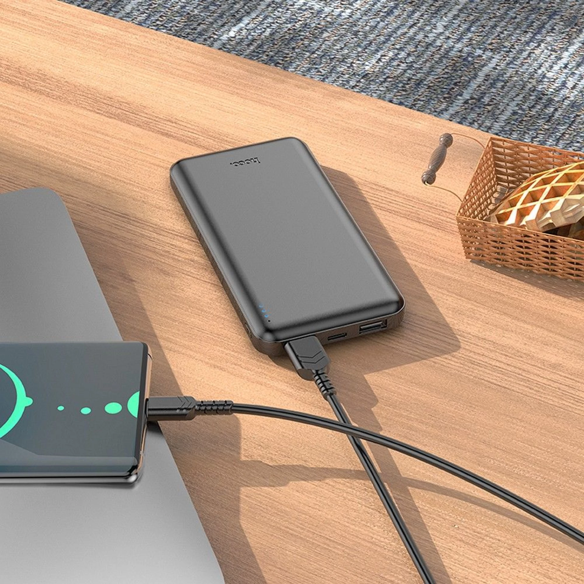 Prenosna baterija HOCO powerbank J100 10000mAh 2.A crni
