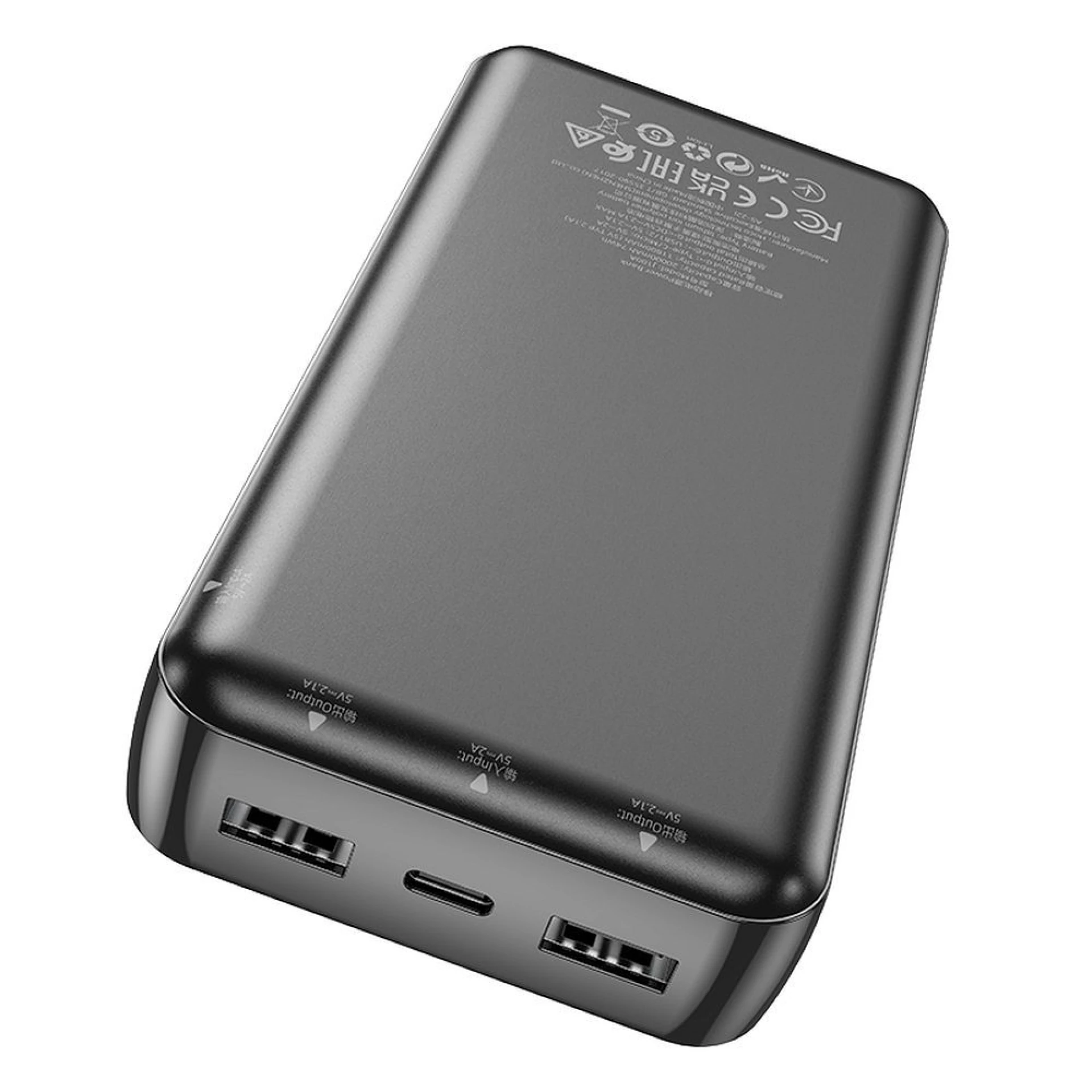 Prenosna baterija HOCO powerbank J100A 20000mAh 2.A crni