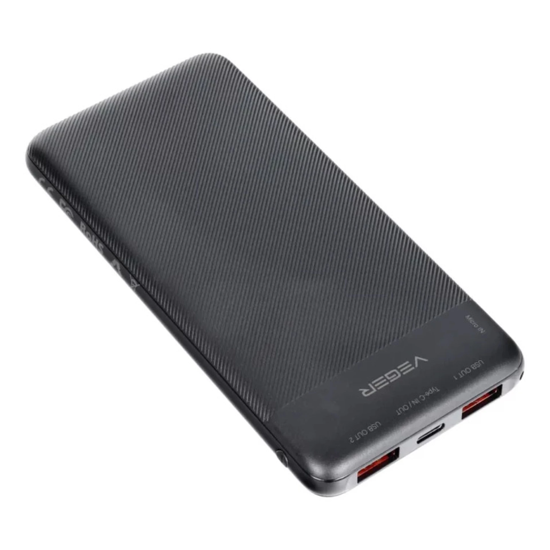 Prenosna baterija VEGER 10000mAh PD QC3.0 2A 20W A11S crna