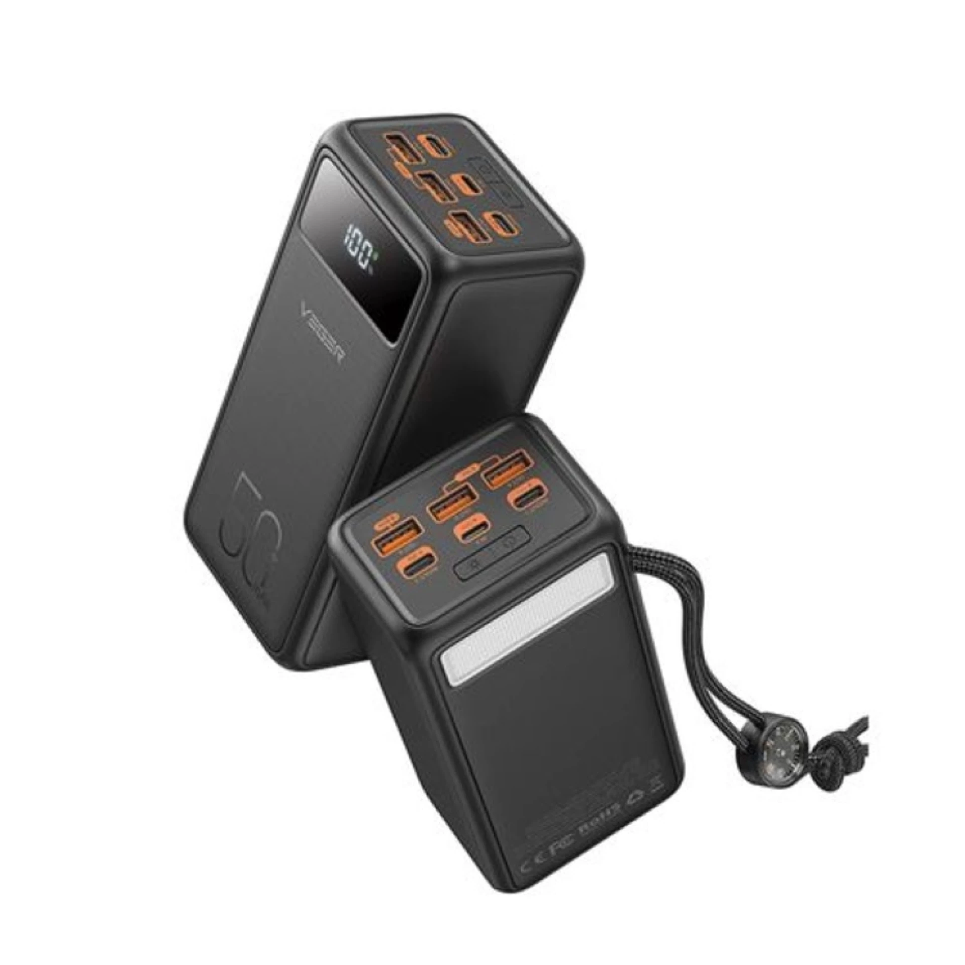Prenosna baterija VEGER 50000mAh PD QC3.0 5A 22,5W Tank lite crna