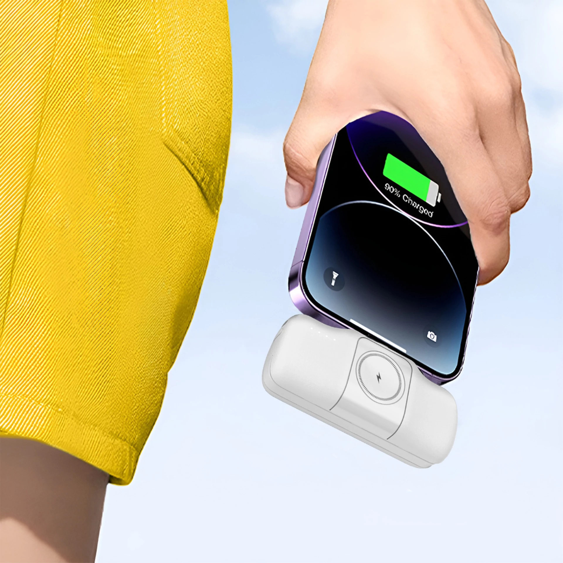 Prenosna baterija Wozinsky WF16-YCS 5000mAh 15W USB-C Mini USB-C + Apple watch