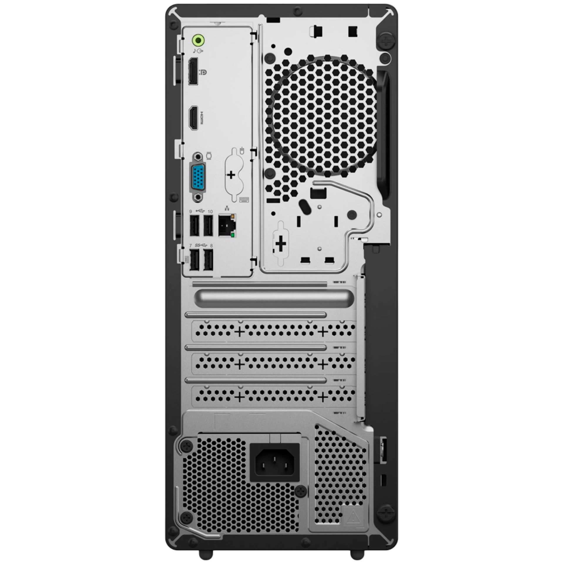 ThinkCentre neo 50t Gen 6, Intel Core Ultra 7 265, 1x 16GB DDR5-5600, 1TB SSD M.2, GeForce RTX 3050 6GB GDDR6, Wi-Fi 6 + BT 5.2, Front: 3x USB 3.2, 2x USB 2.0, CR, Back: 2x USB 3.2, 2x USB 2.0, HDMI, DP, VGA, RJ45, USB KB/Mouse, No OS, 3Yr