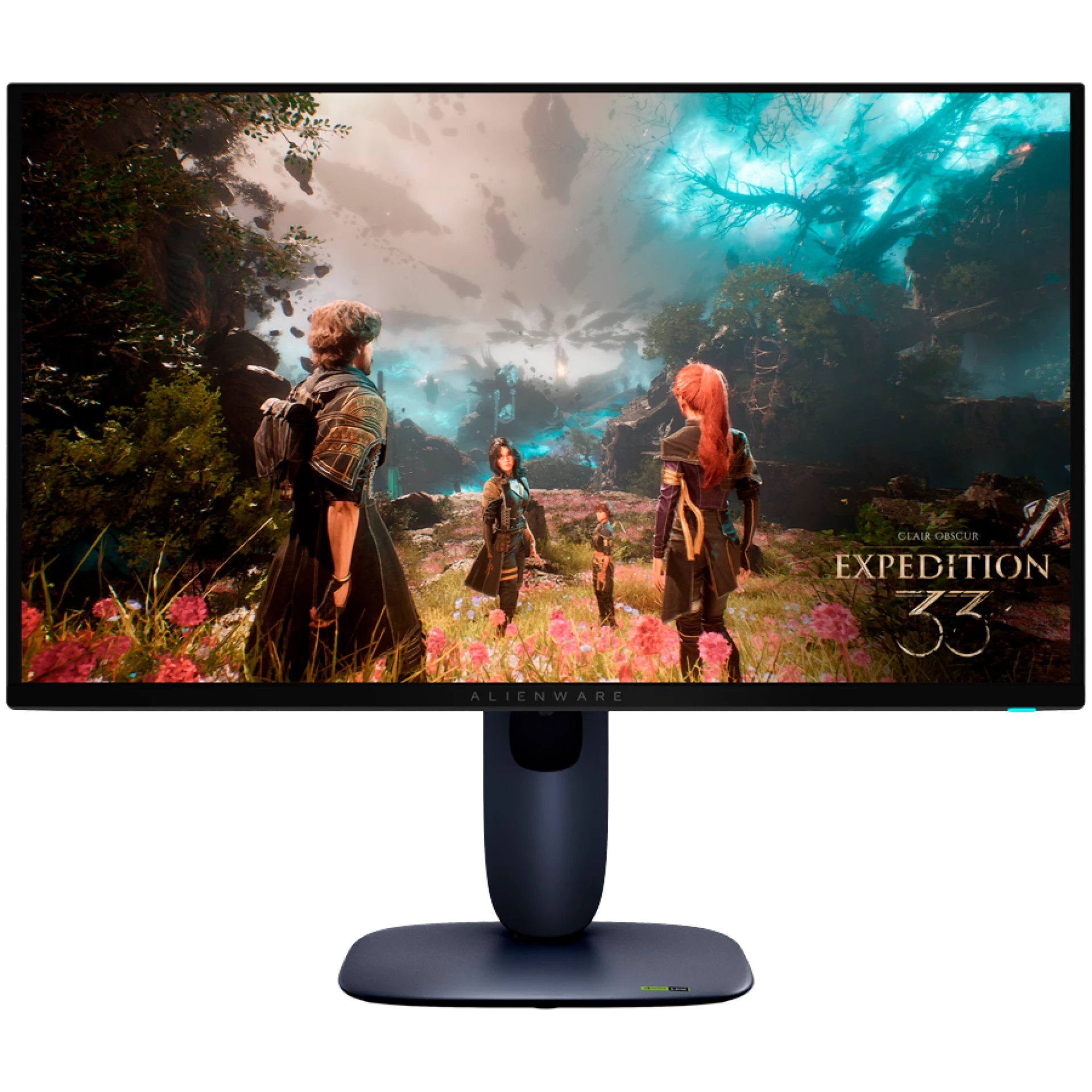 Monitor Alienware 27 AW2725Q, 3840x2160, 4K UHD, 240Hz, QD-OLED Antiglare, 16:9, 1500000:1, 250 cd/m2, NVIDIA G-SYNC Compatible, 0.03ms, 178/178, DP, 2xHDMI, USB-B, 3xUSB-A, Tilt, Swivel, Pivot, Height Adjust, 3Y