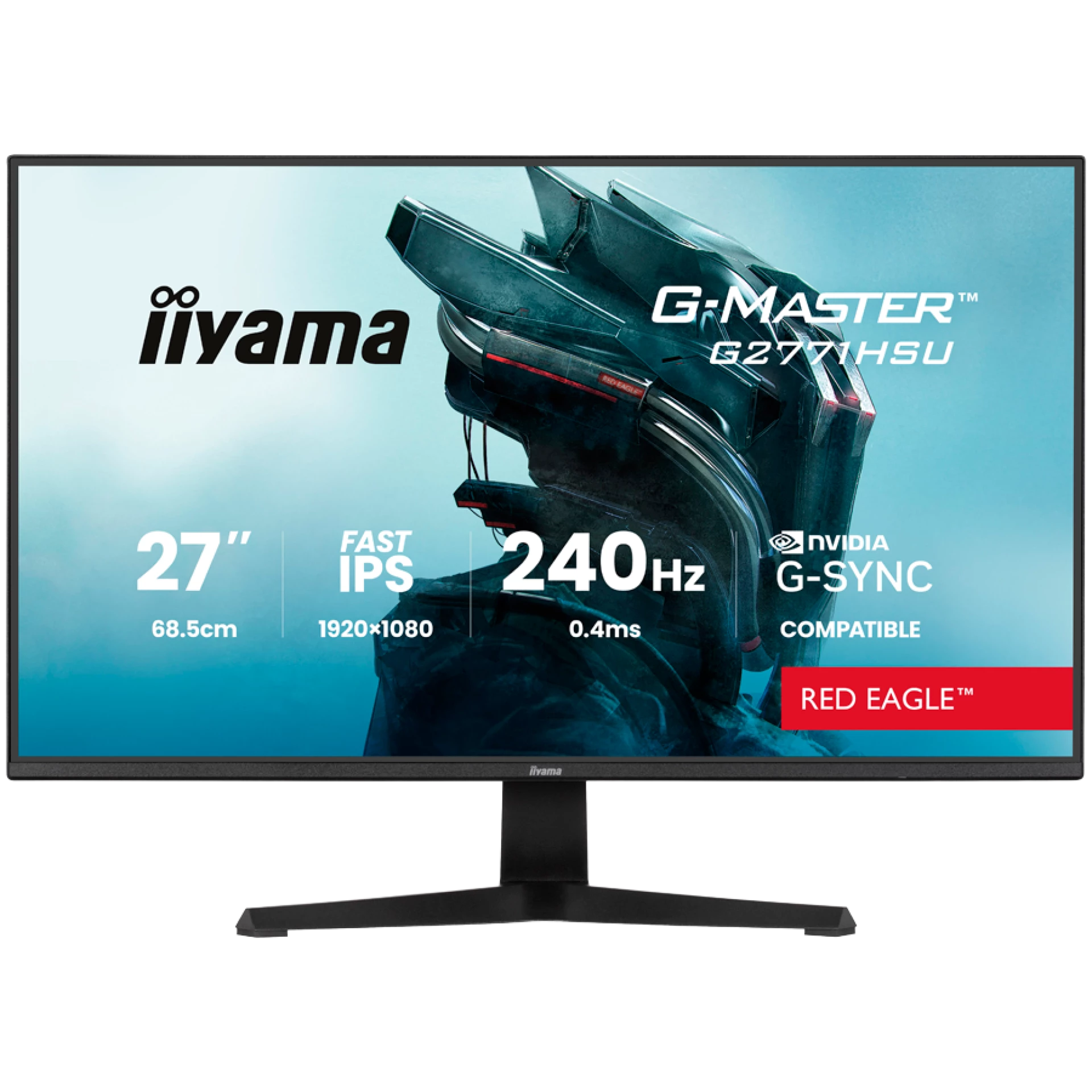 27 Fast IPS Gaming, G-Master Red Eagle, G-SYNC Compatible, 1920x1080 240Hz,2x HDMI, DisplayPort, 0.4ms MPRT, Speakers, USB HUB 1x3.2 1xC, Black Tuner