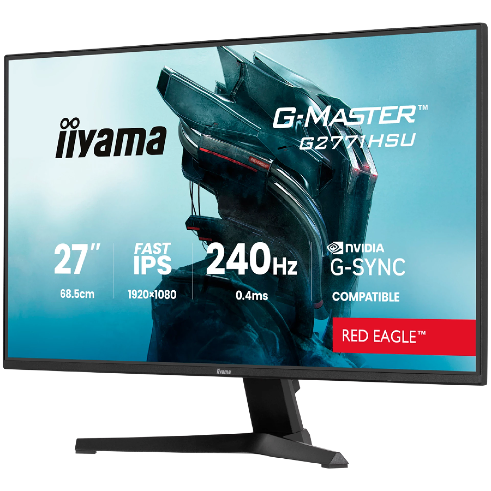 27 Fast IPS Gaming, G-Master Red Eagle, G-SYNC Compatible, 1920x1080 240Hz,2x HDMI, DisplayPort, 0.4ms MPRT, Speakers, USB HUB 1x3.2 1xC, Black Tuner