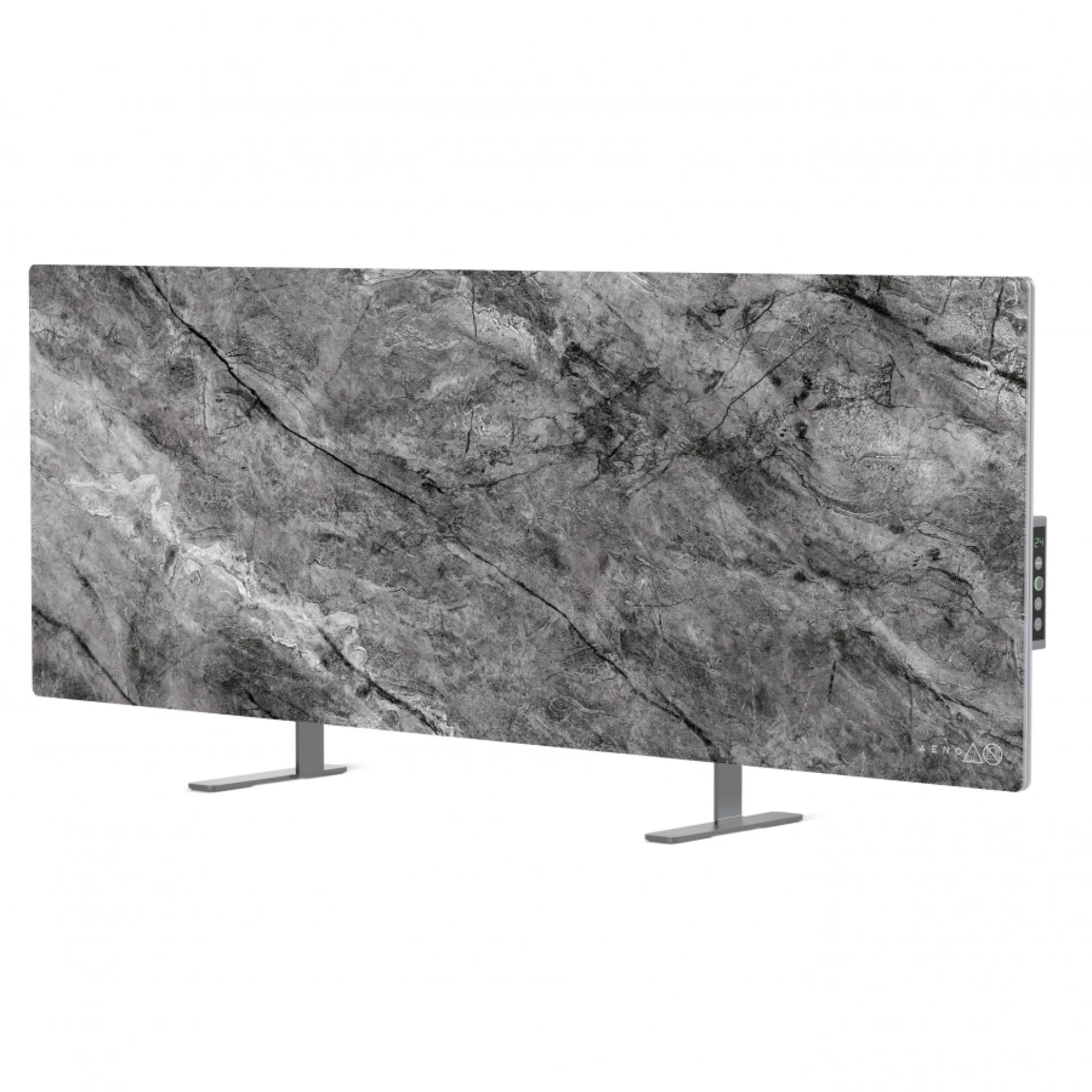 AENO Premium Eco Smart Heater, 700W, Tempered glass, Infrared+convection heating type, LED display, Plug type: Europe (E/F type), Antique Marble, Made in Poland, Limited edition