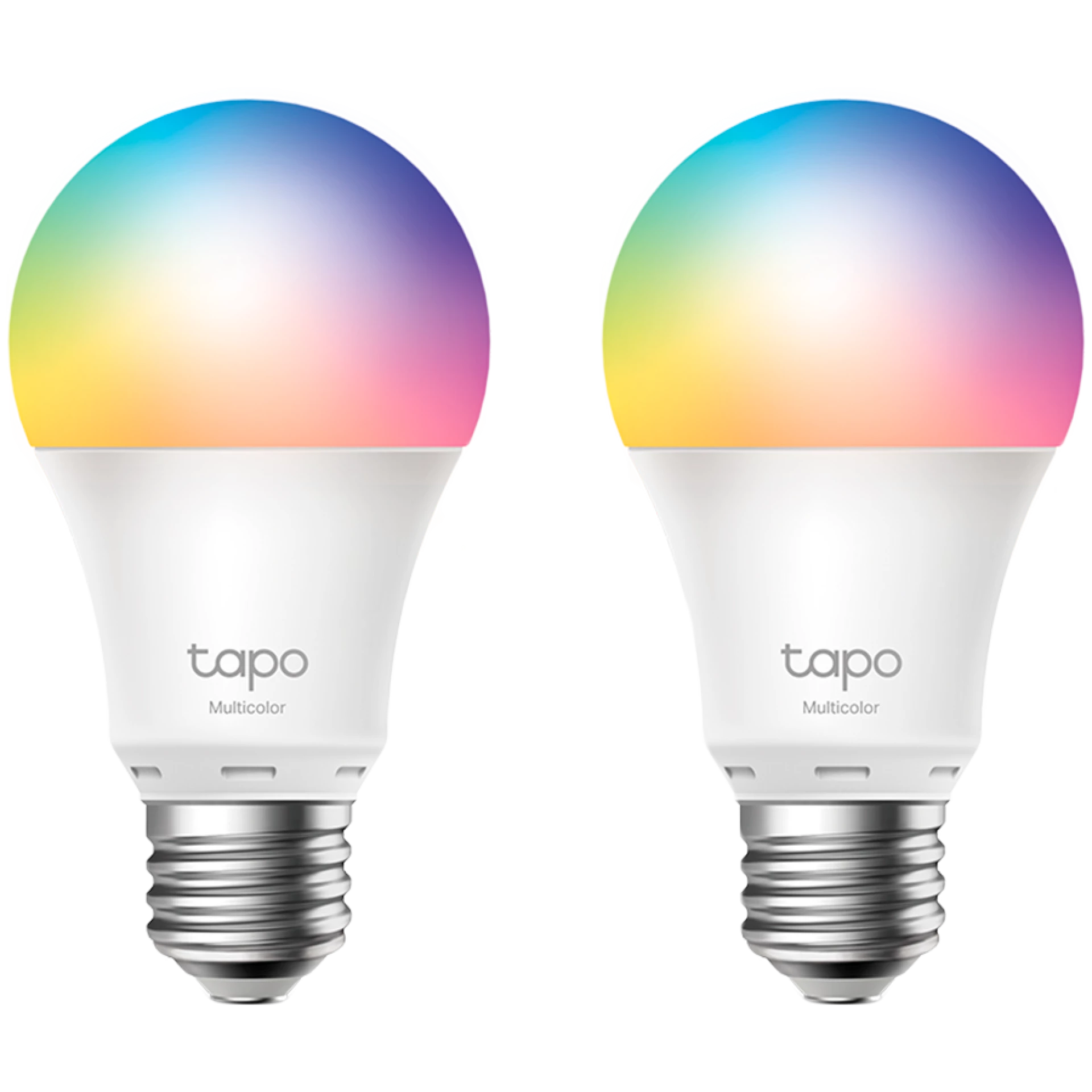 TP-Link Tapo L530E Smart Wi-Fi Light Bulb, Multicolor, 2.4 GHz, IEEE 802.11b/g/n, E27 Base, 220–240 V, 50/60 Hz, 2,500 K – 6,500 K, Multicolor, No Hub Required, Voice Control (works with Amazon Alexa and Google Assistant), Remote Control, 2 PACK