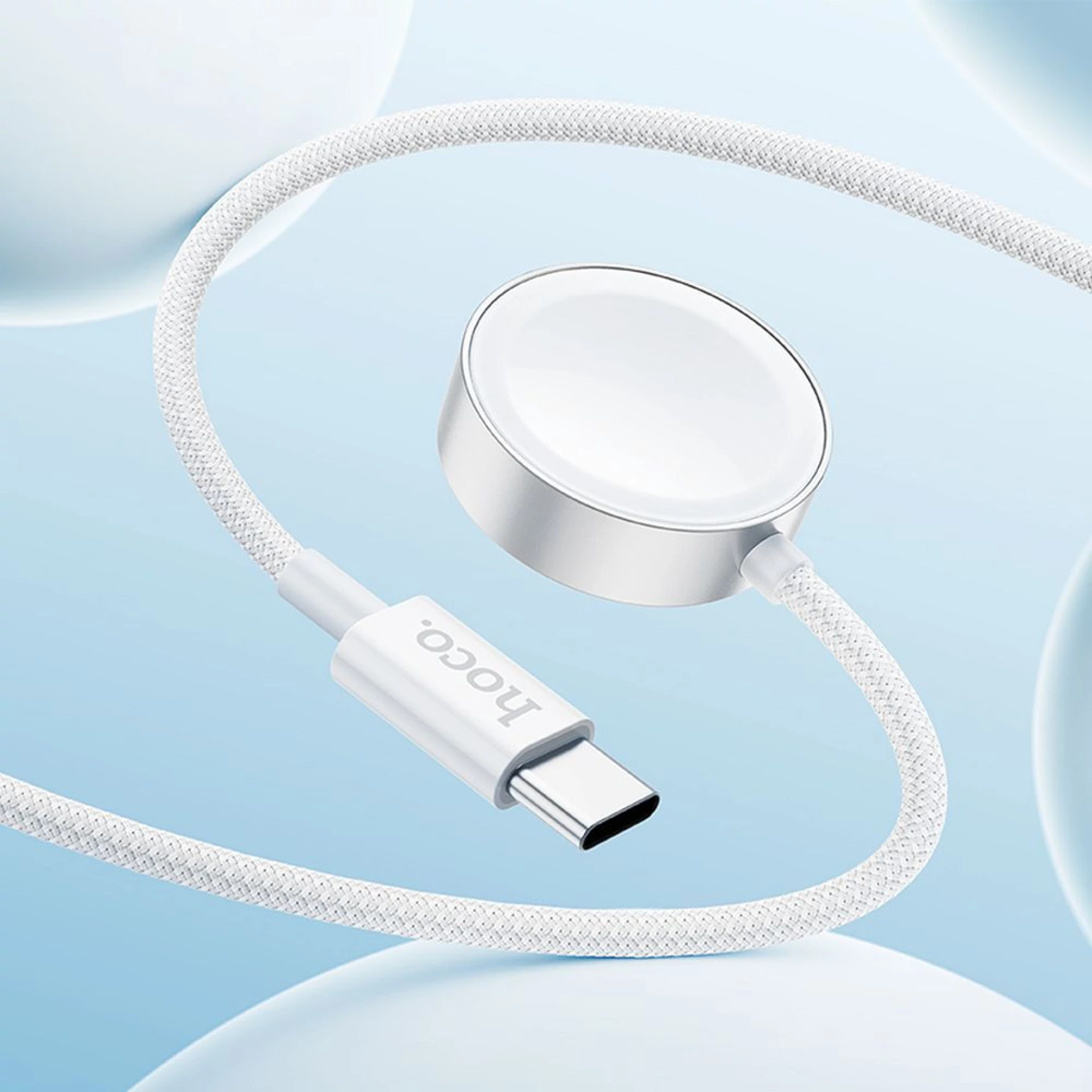 Punjač HOCO CW59 inductive za Apple watch i Samsung Watch USB-C 2.5W