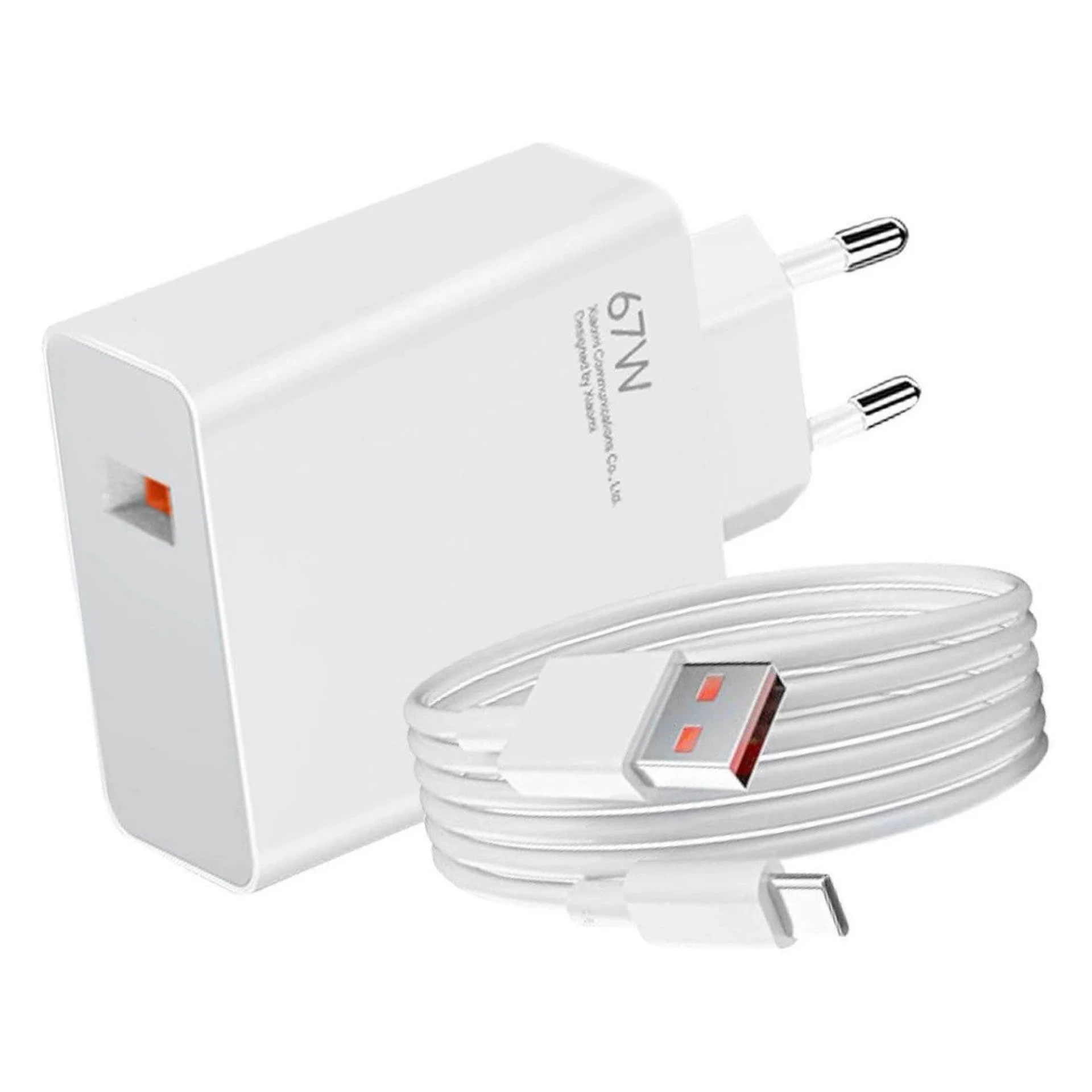 Punjač Xiaomi 67W Hyper Combo USB-a bijeli